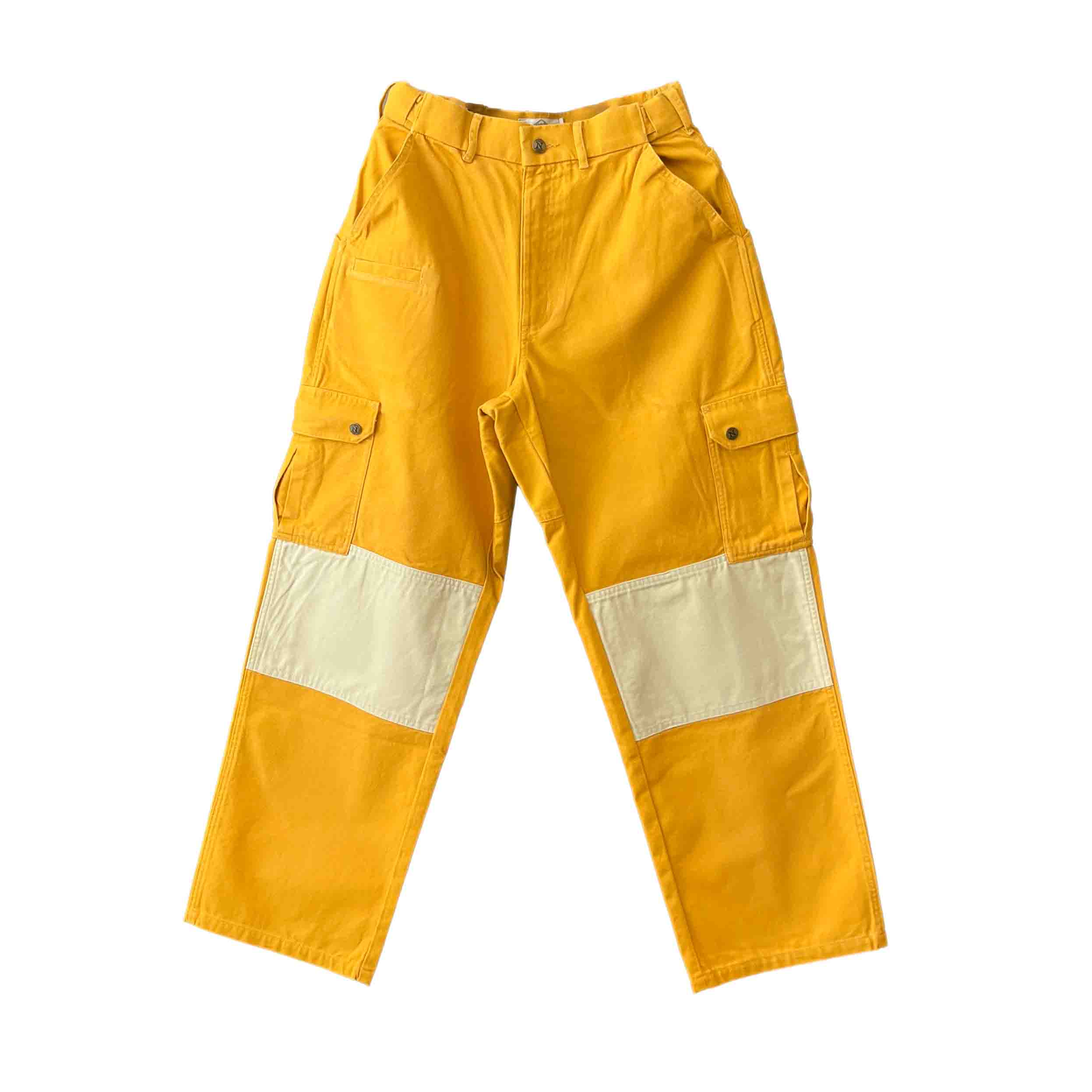 Waist: 29" x Inseam: 29" High Rise 2-Tone Orange Straight Uniform Cargo Pants
