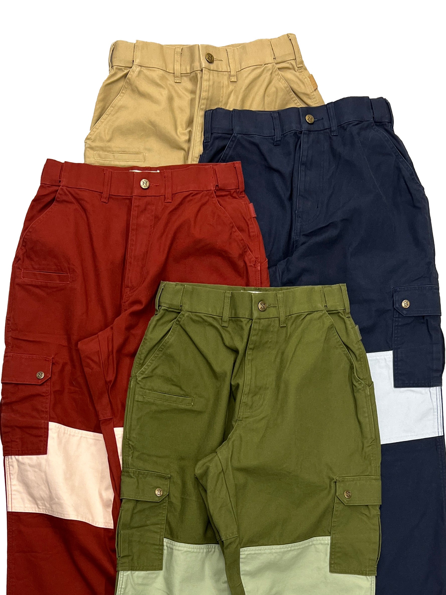2-Tone Tapered Uniform Cargo Pants
