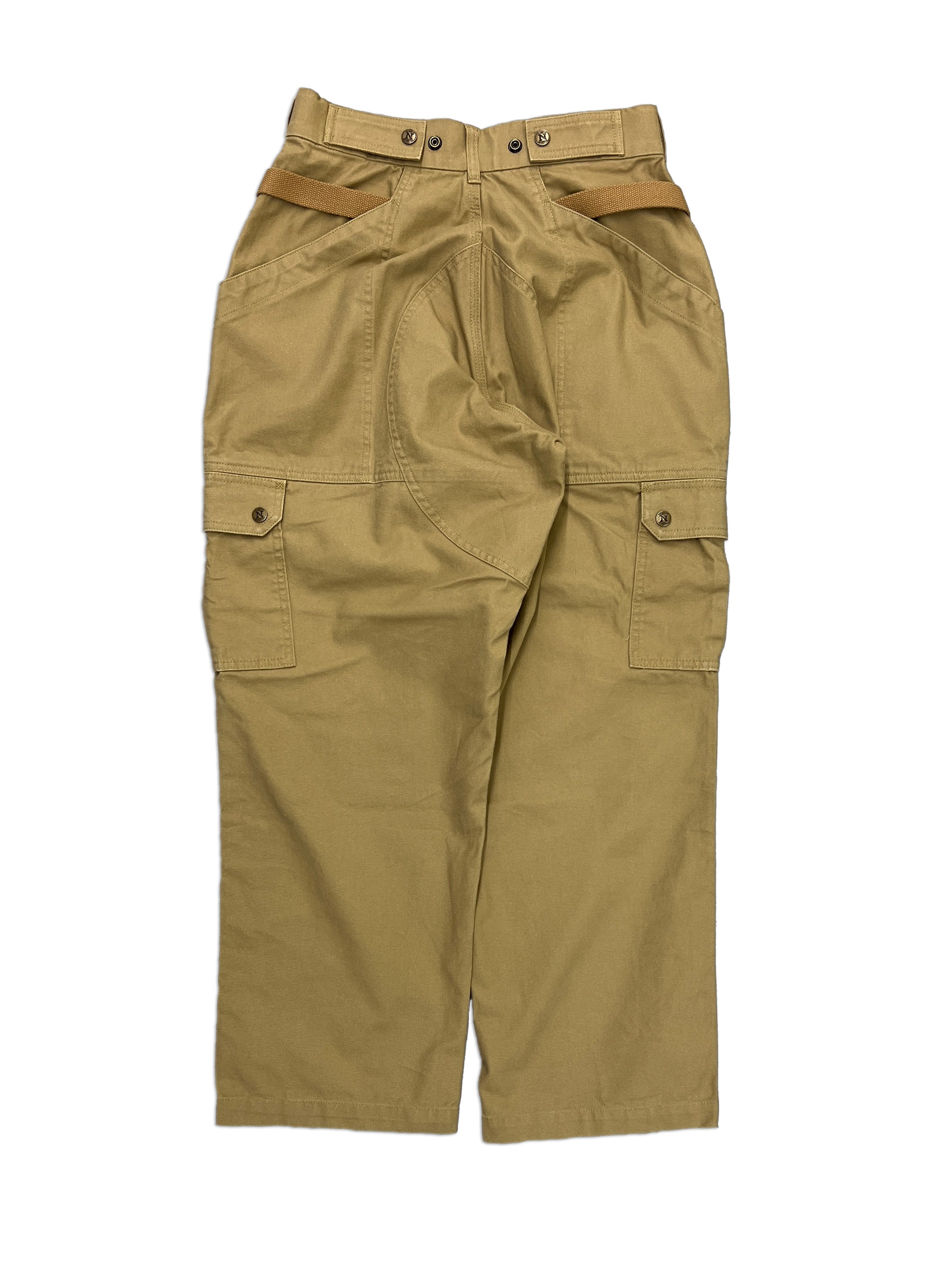 Sand 2-Tone Straight Uniform Cargo Pants