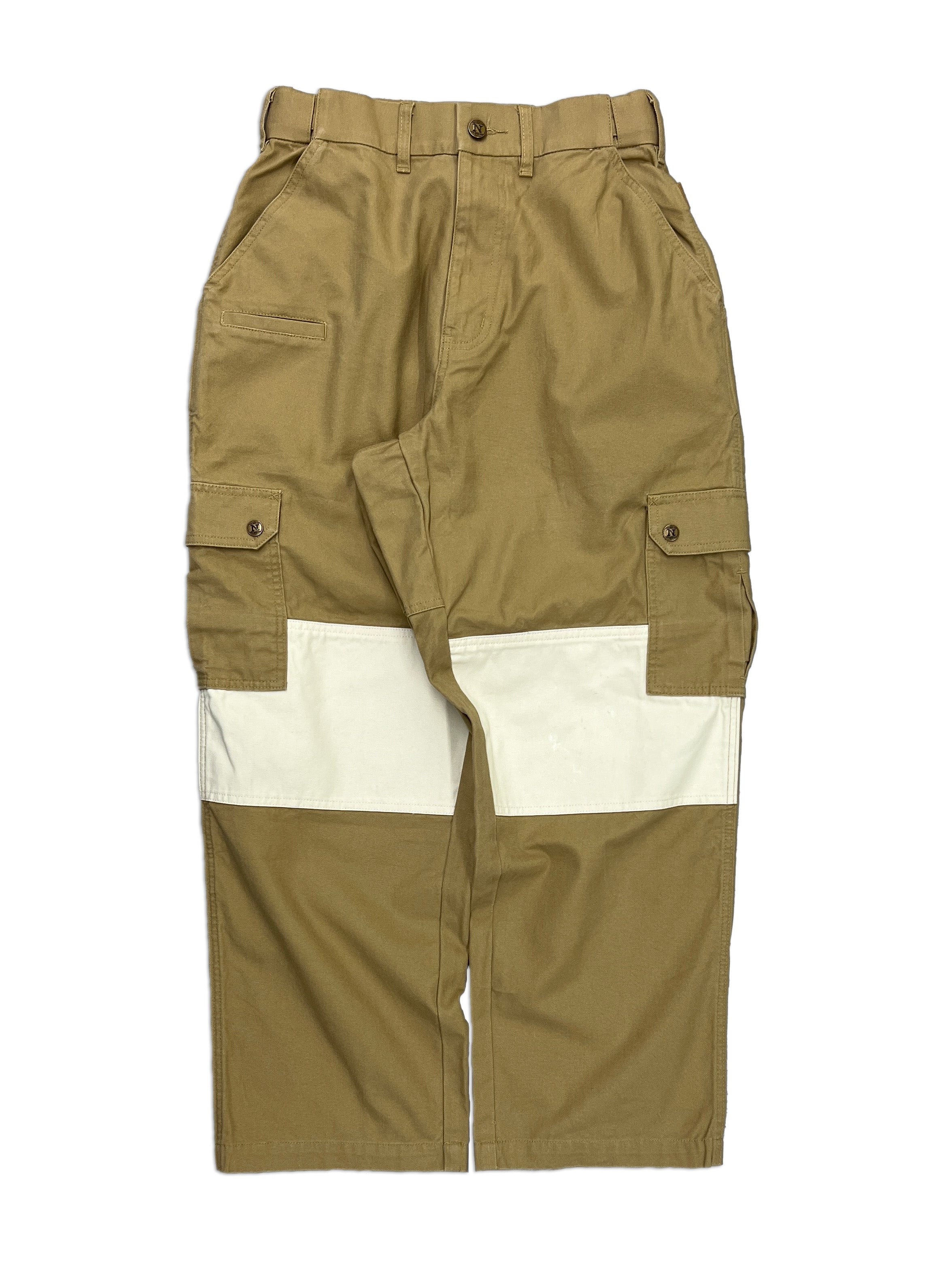 Sand 2-Tone Straight Uniform Cargo Pants
