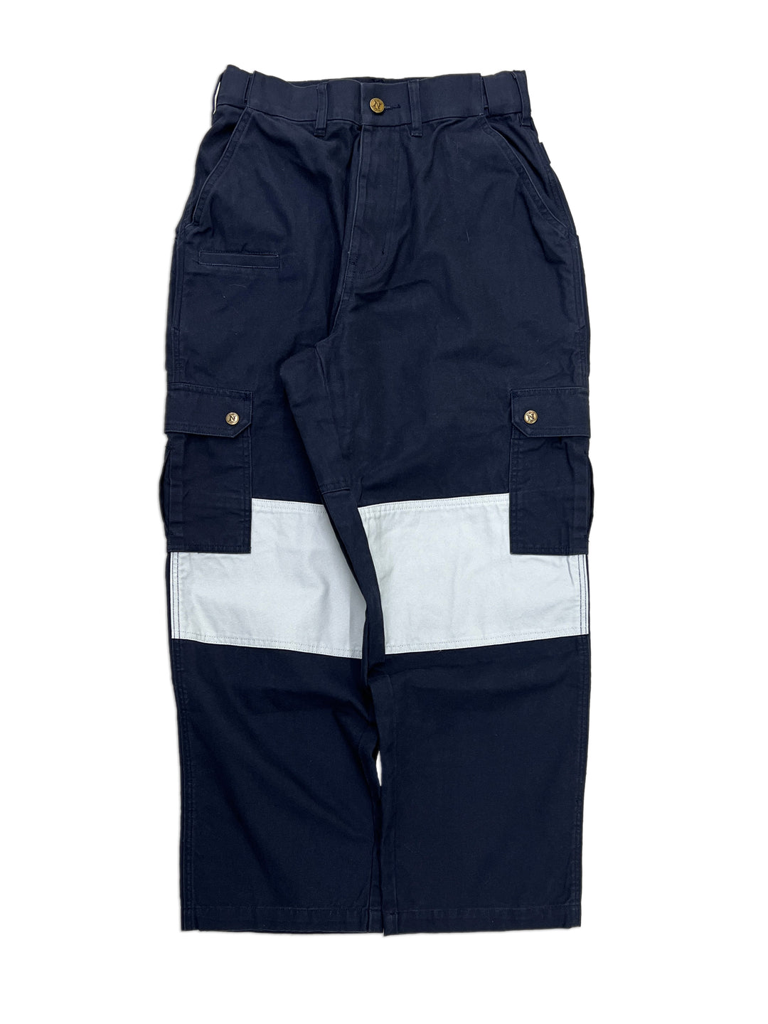 2-Tone Straight Uniform Cargo Pants