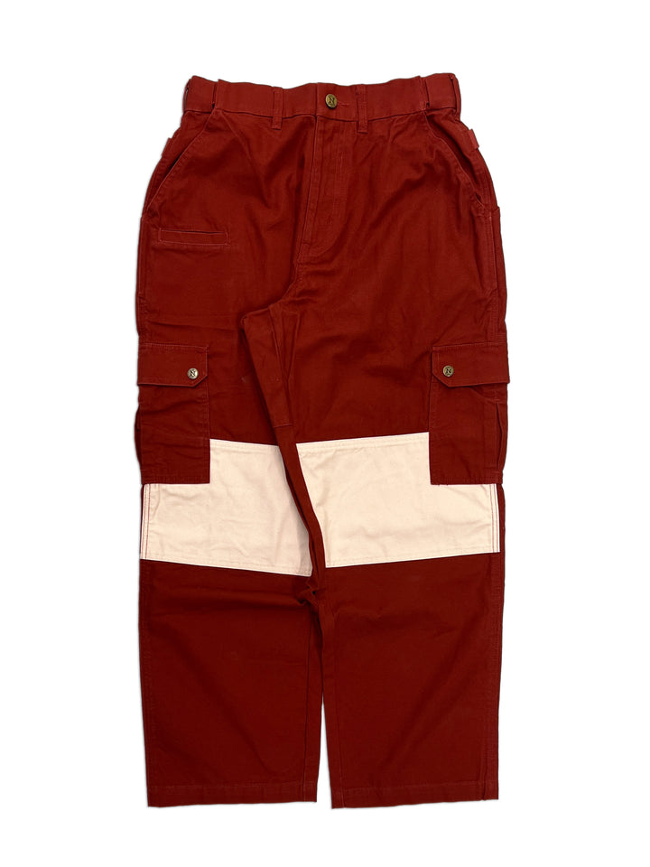 2-Tone Straight Uniform Cargo Pants