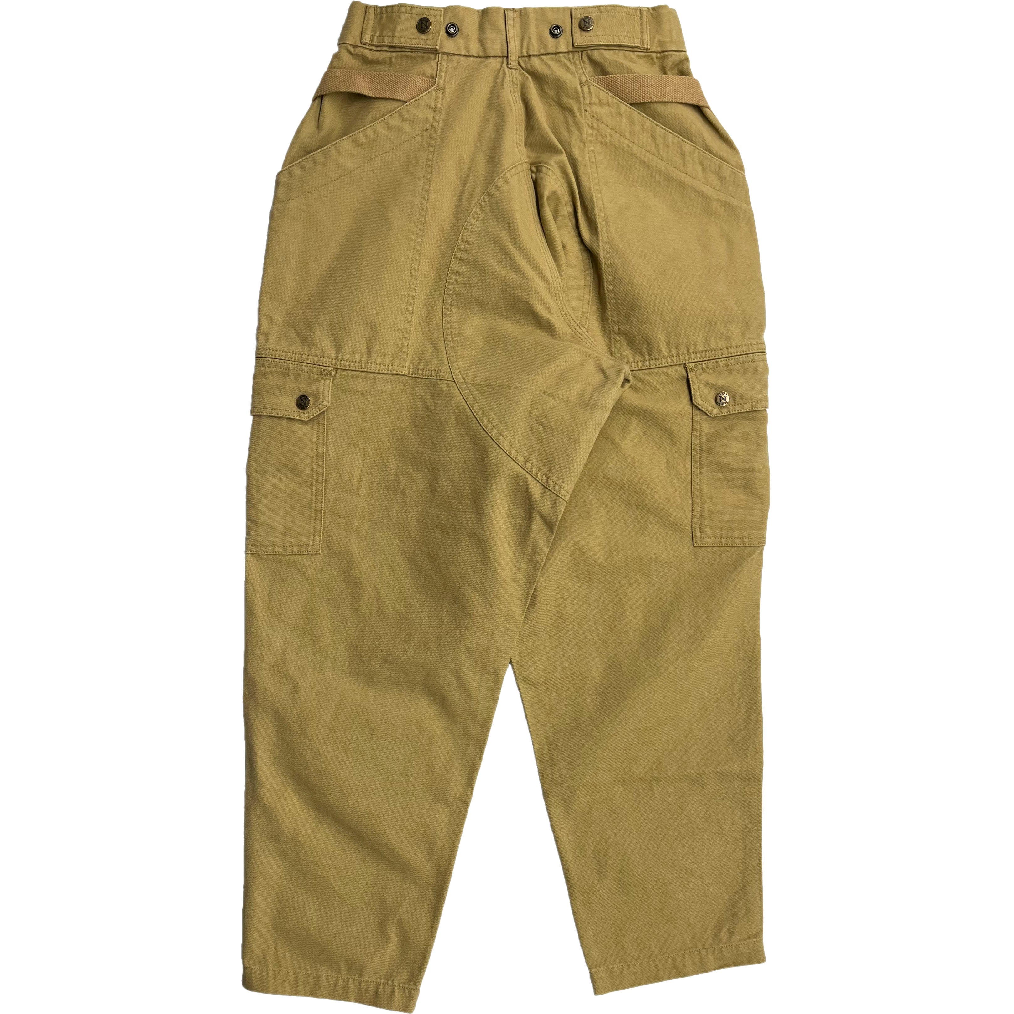2-Tone Khaki Tapered Uniform Cargo Pants