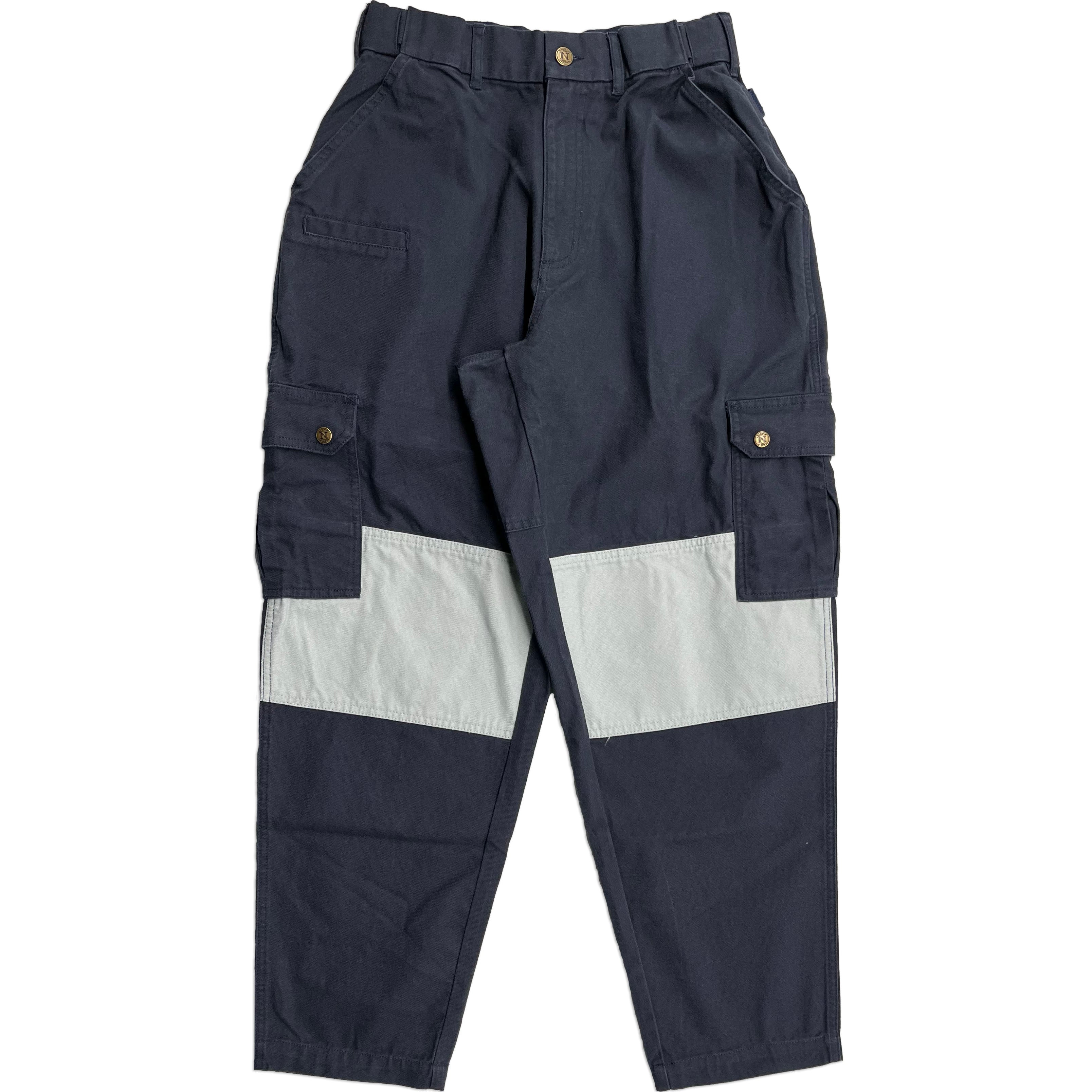 2-Tone Navy Tapered Uniform Cargo Pants