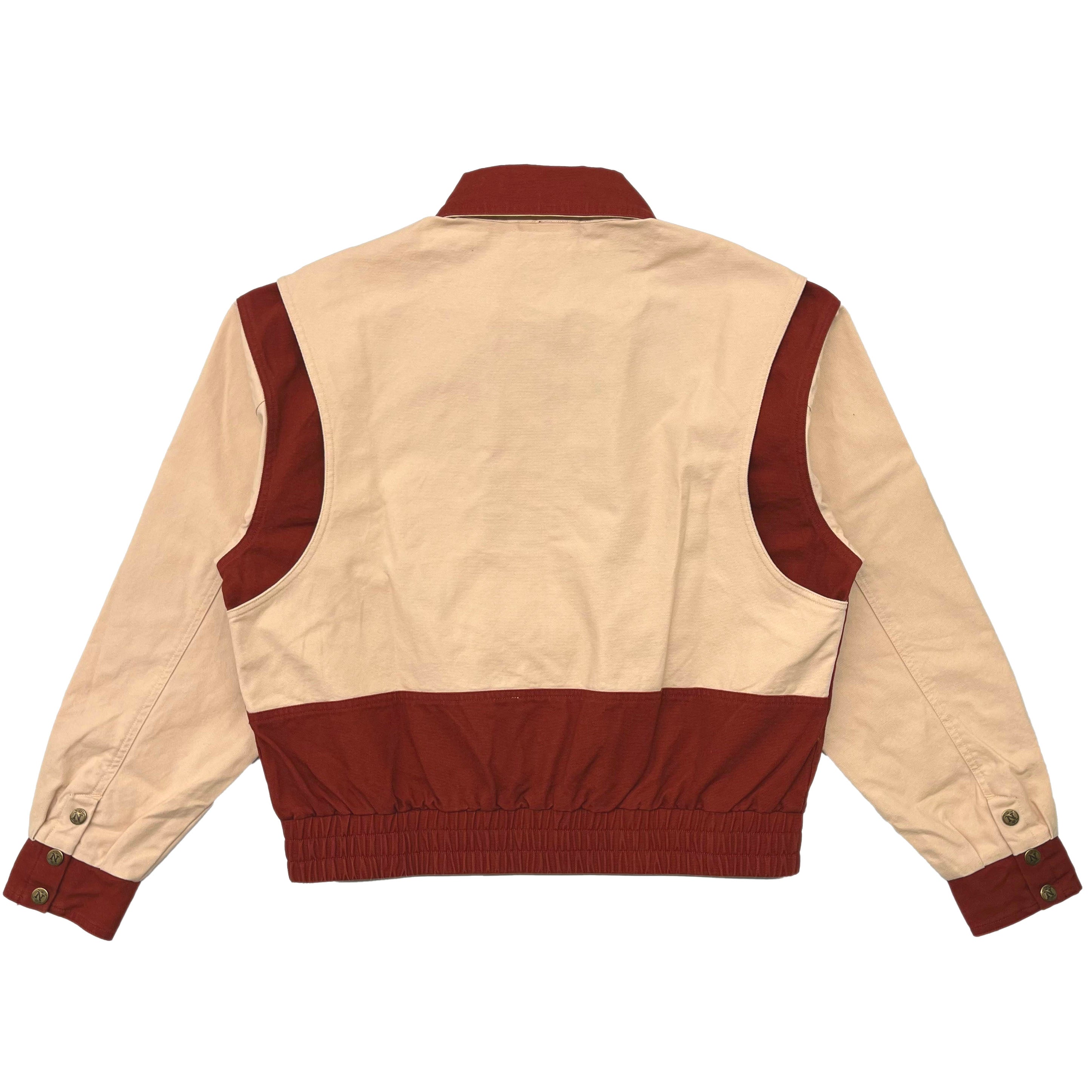 2-Tone Red Uniform Cargo Jacket