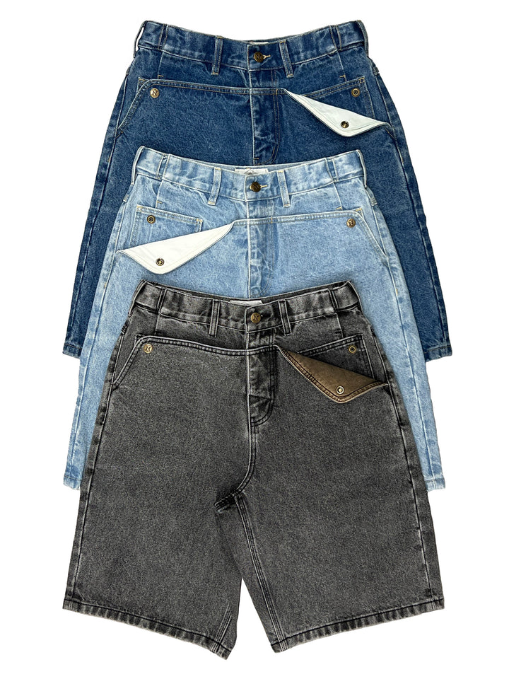 Mule Ear Denim Shorts