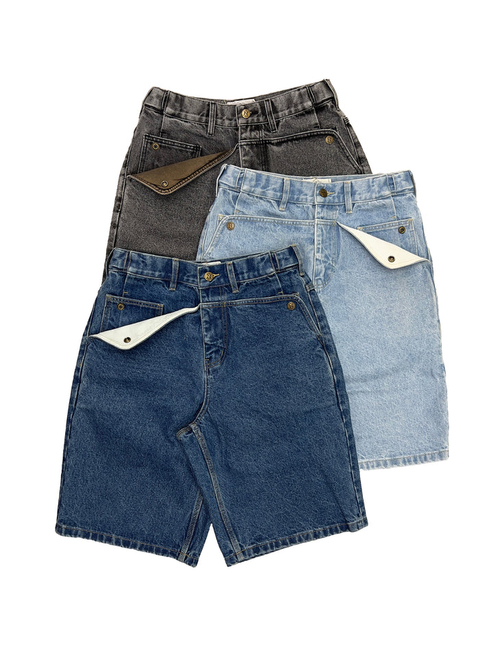 Mule Ear Denim Shorts