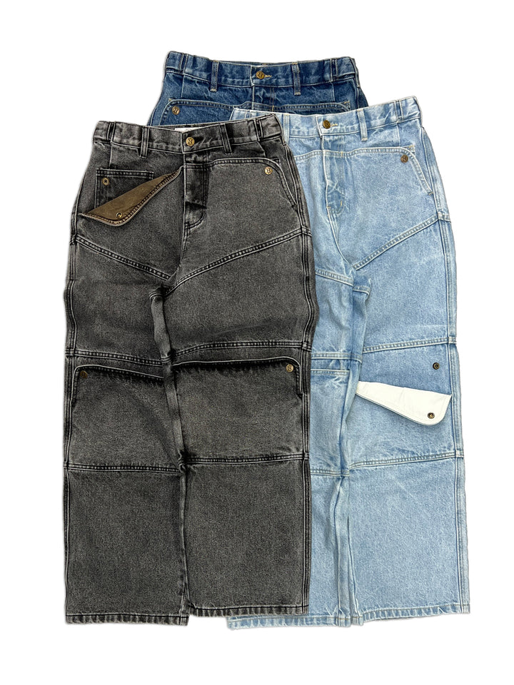 Carpenter Straight Mule Ear Denim Pants