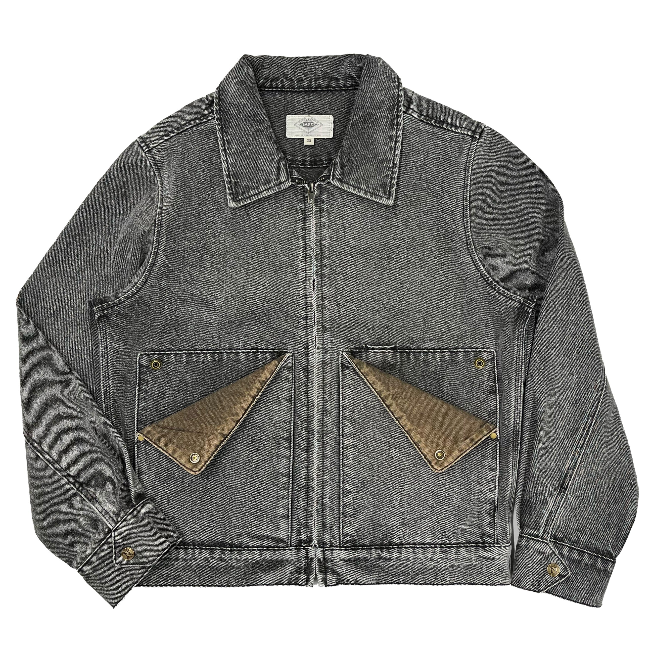 14 oz Black Mule Ear Denim Jacket