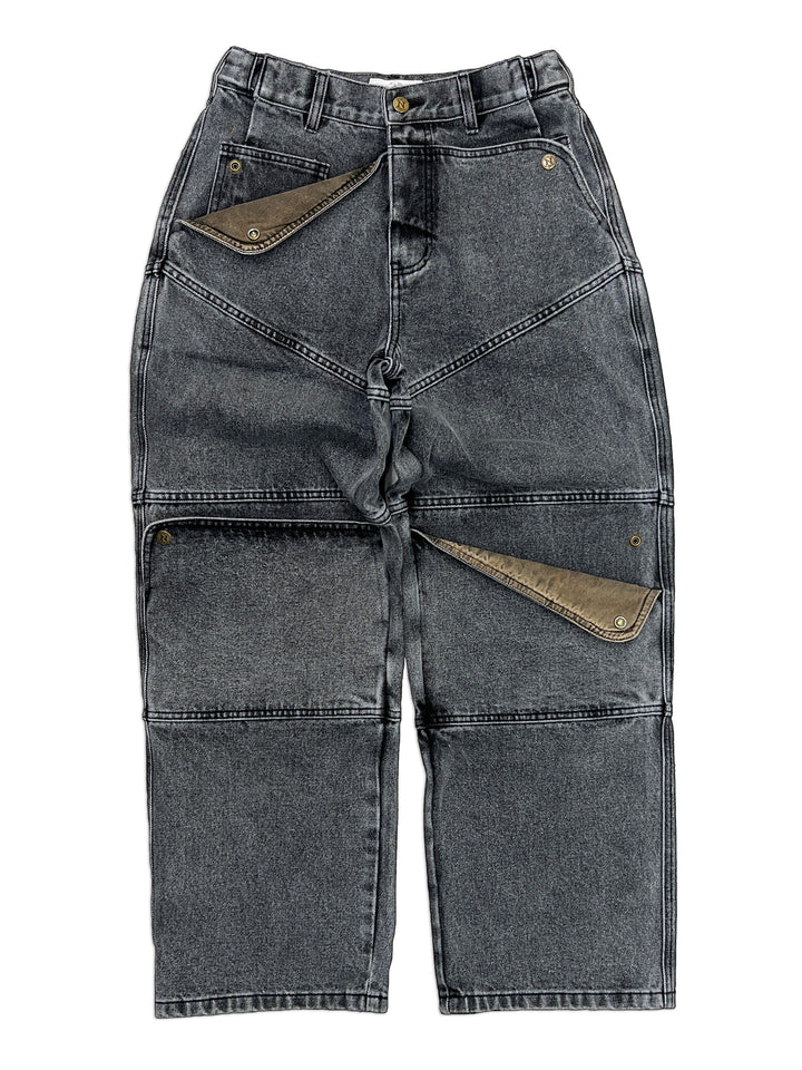 Carpenter Straight Mule Ear Denim Pants