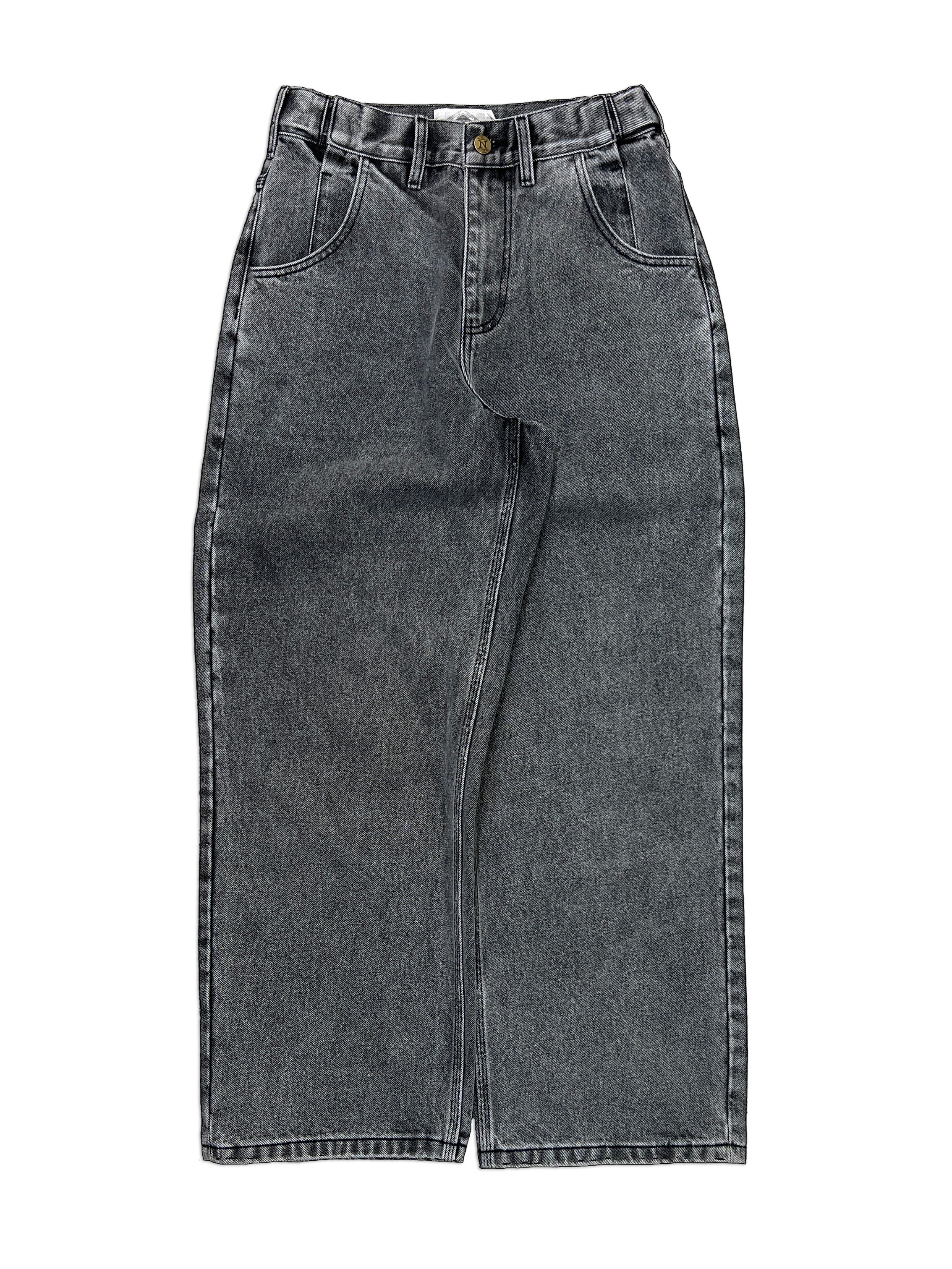 Straight Standard Issue Denim Pants, 100% cotton - 14 ounce denim, Black, Straight leg, Unisex, gender neutral, adjustable waist band allows for 2 inches of stretch and 2 inches of tightening.