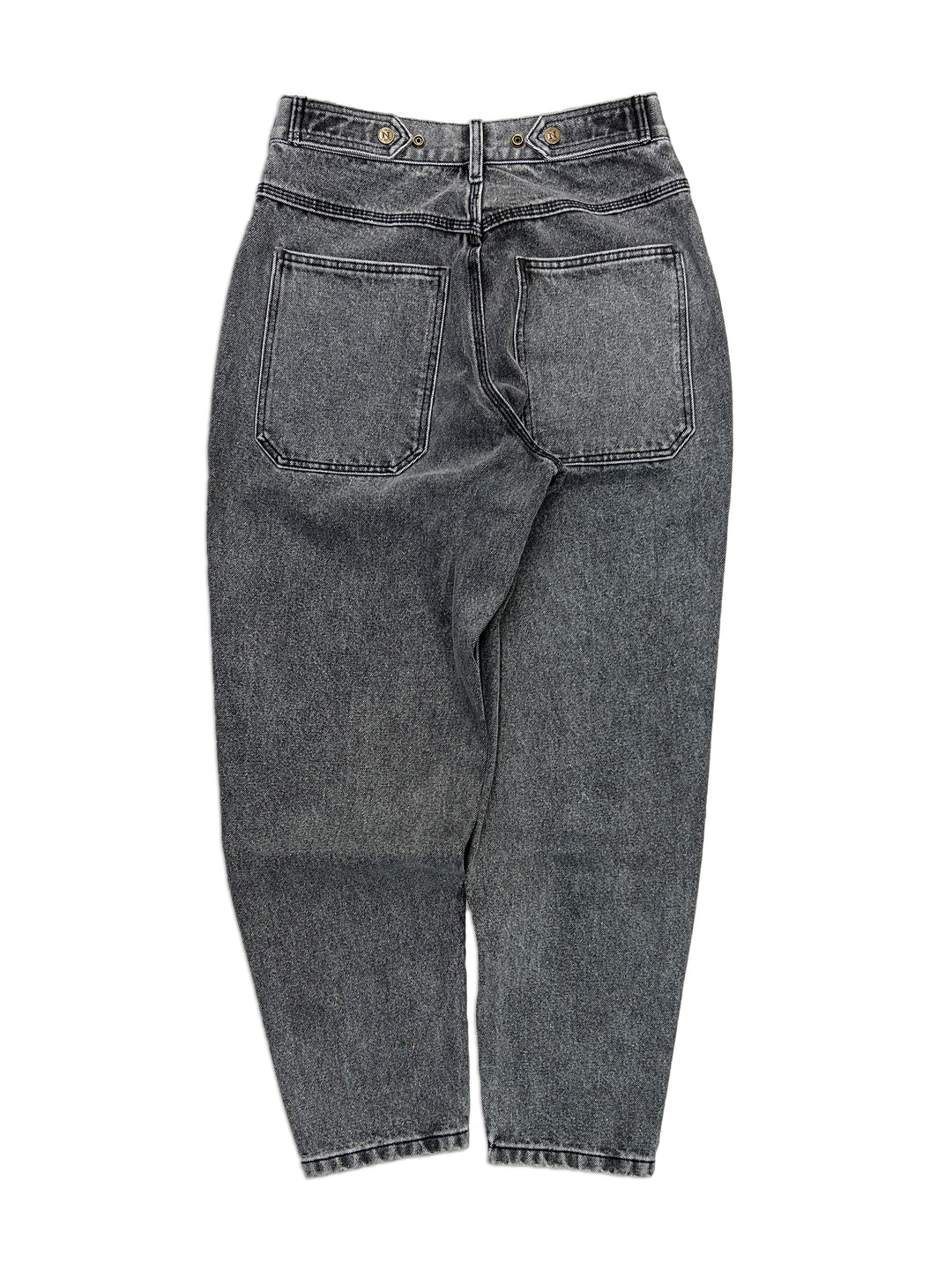 Tapered Mule Ear Denim Pants