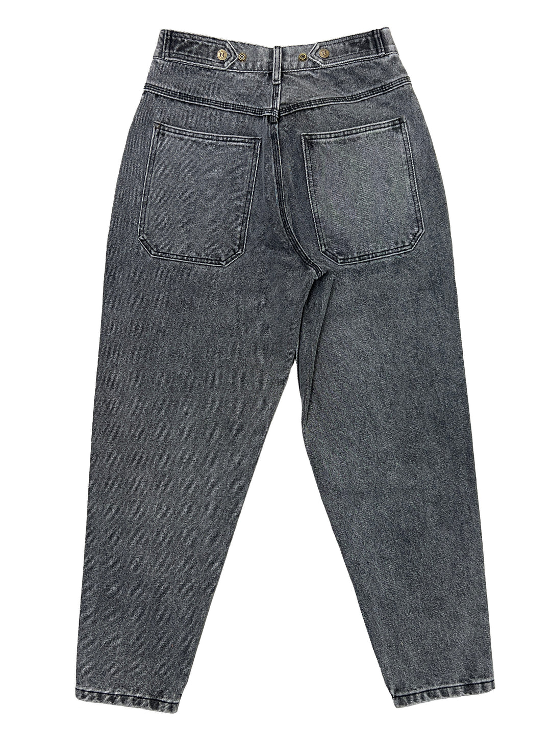 Tapered Mule Ear Denim Pants