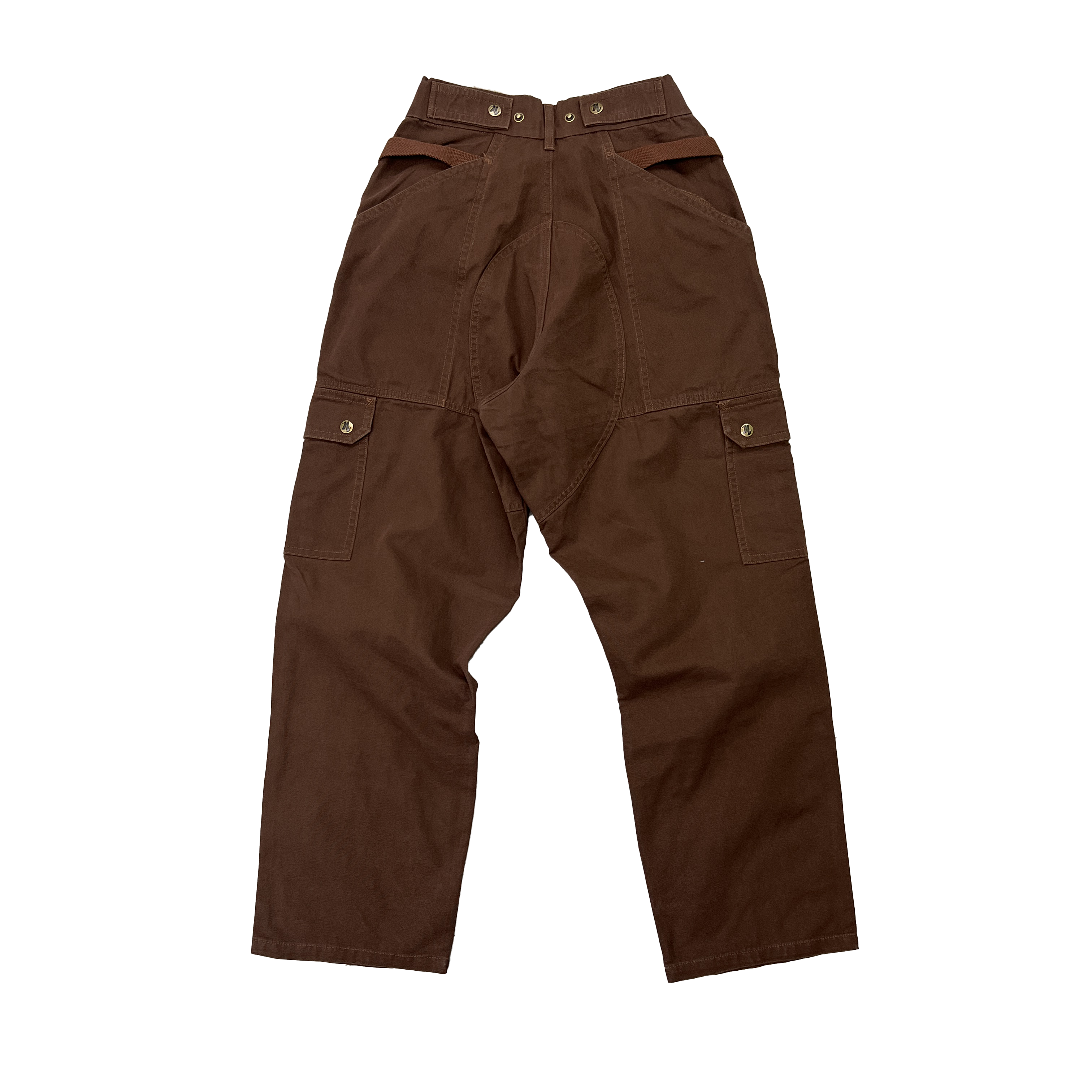 Dark Brown Straight Uniform Cargo Pants (old style)