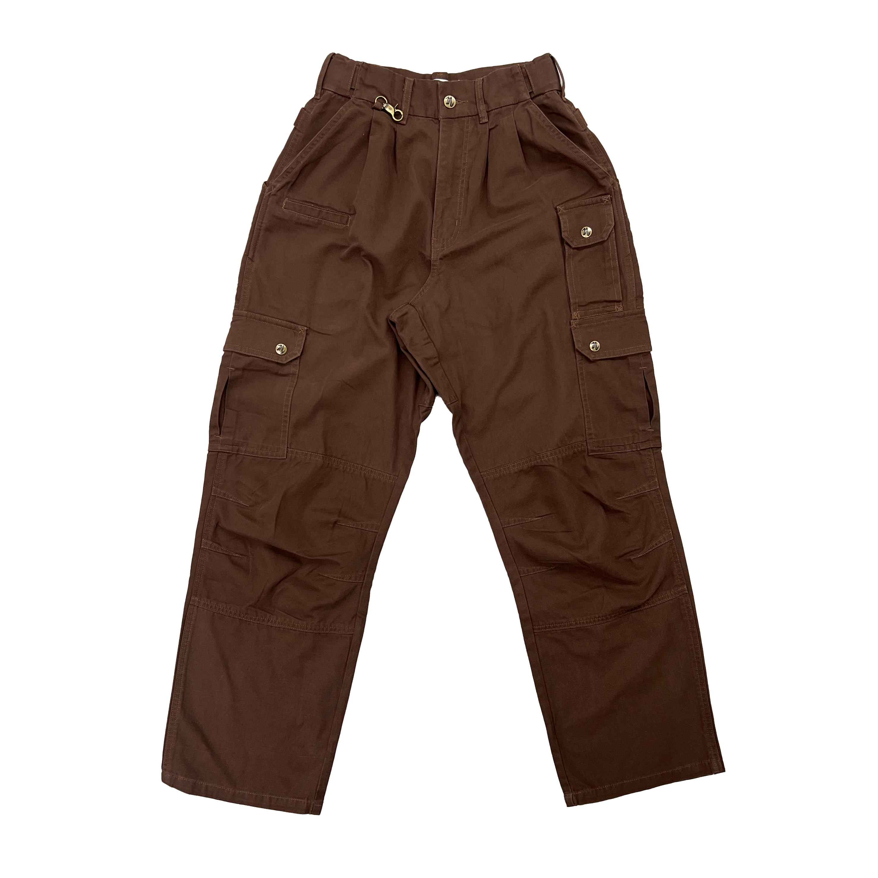 Dark Brown Straight Uniform Cargo Pants (old style)