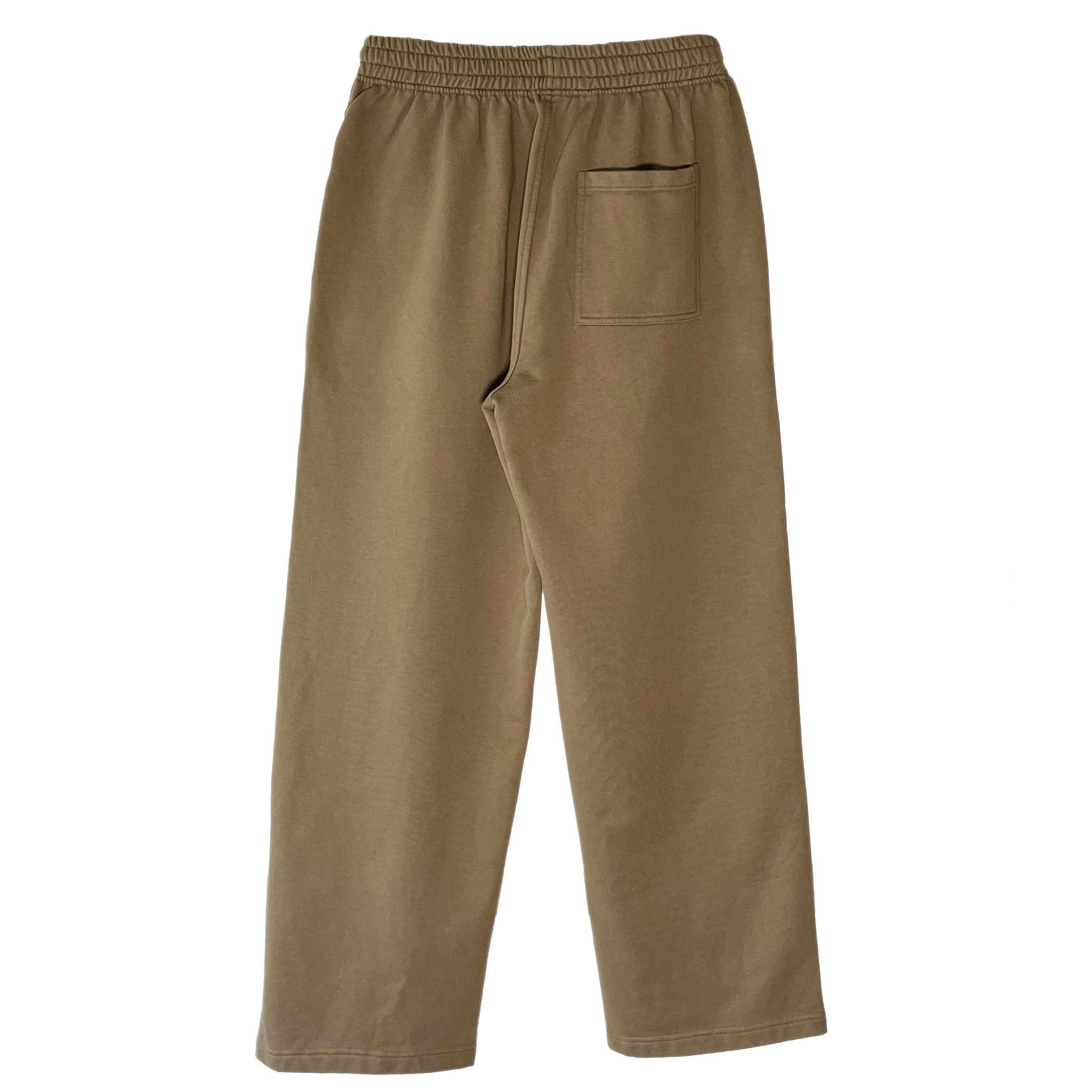 Brown Straight Sweat Pants