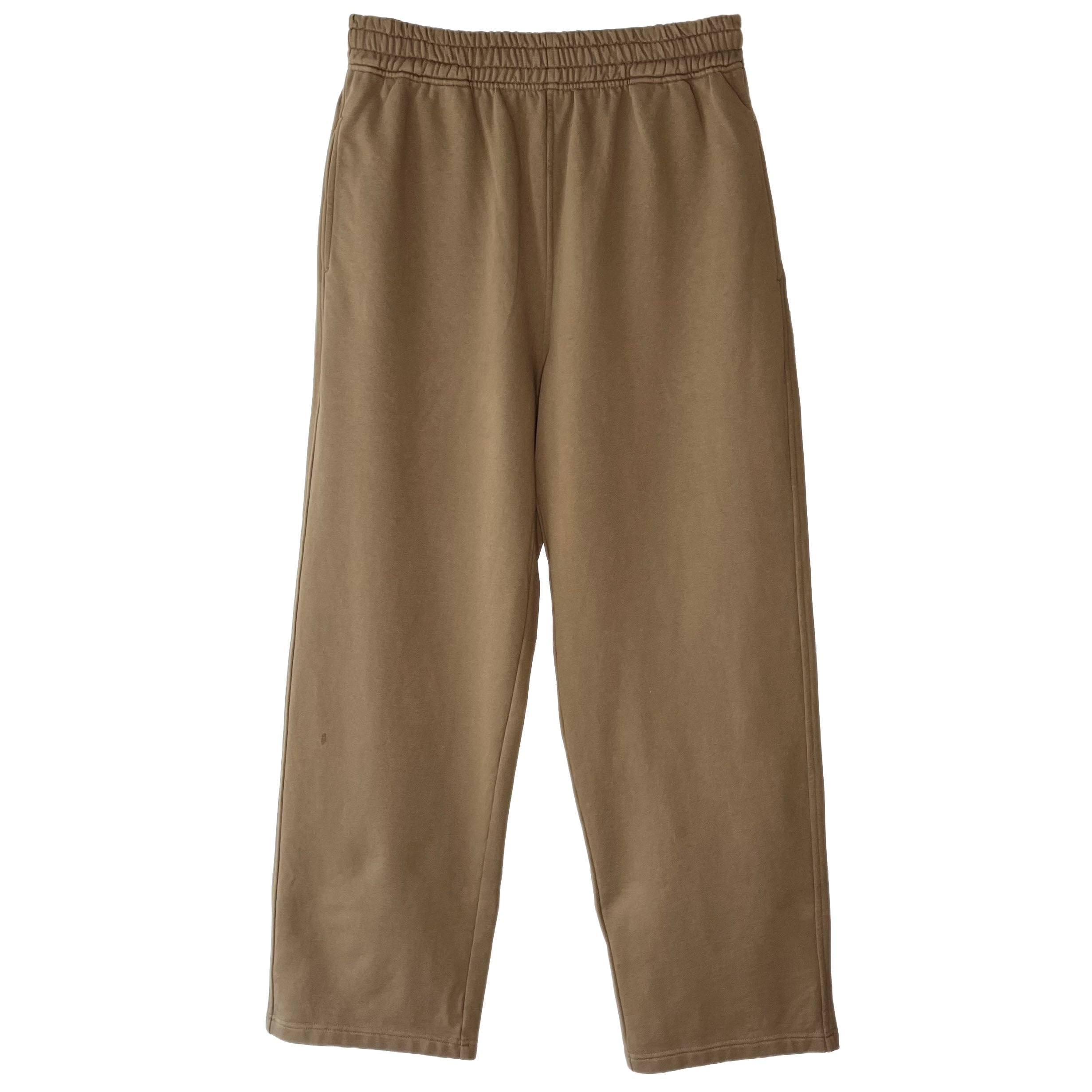Brown Straight Sweat Pants