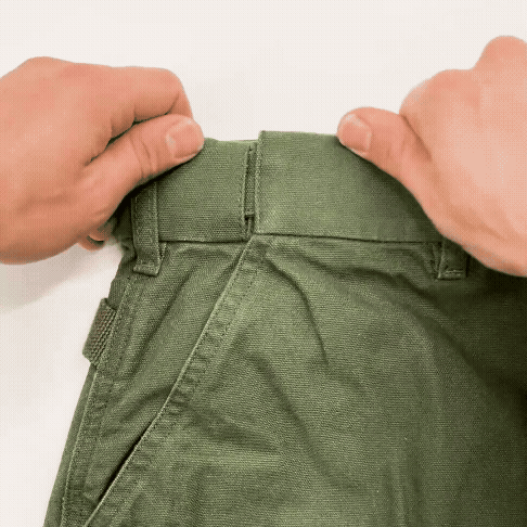 2-Tone Red Tapered Uniform Cargo Pants