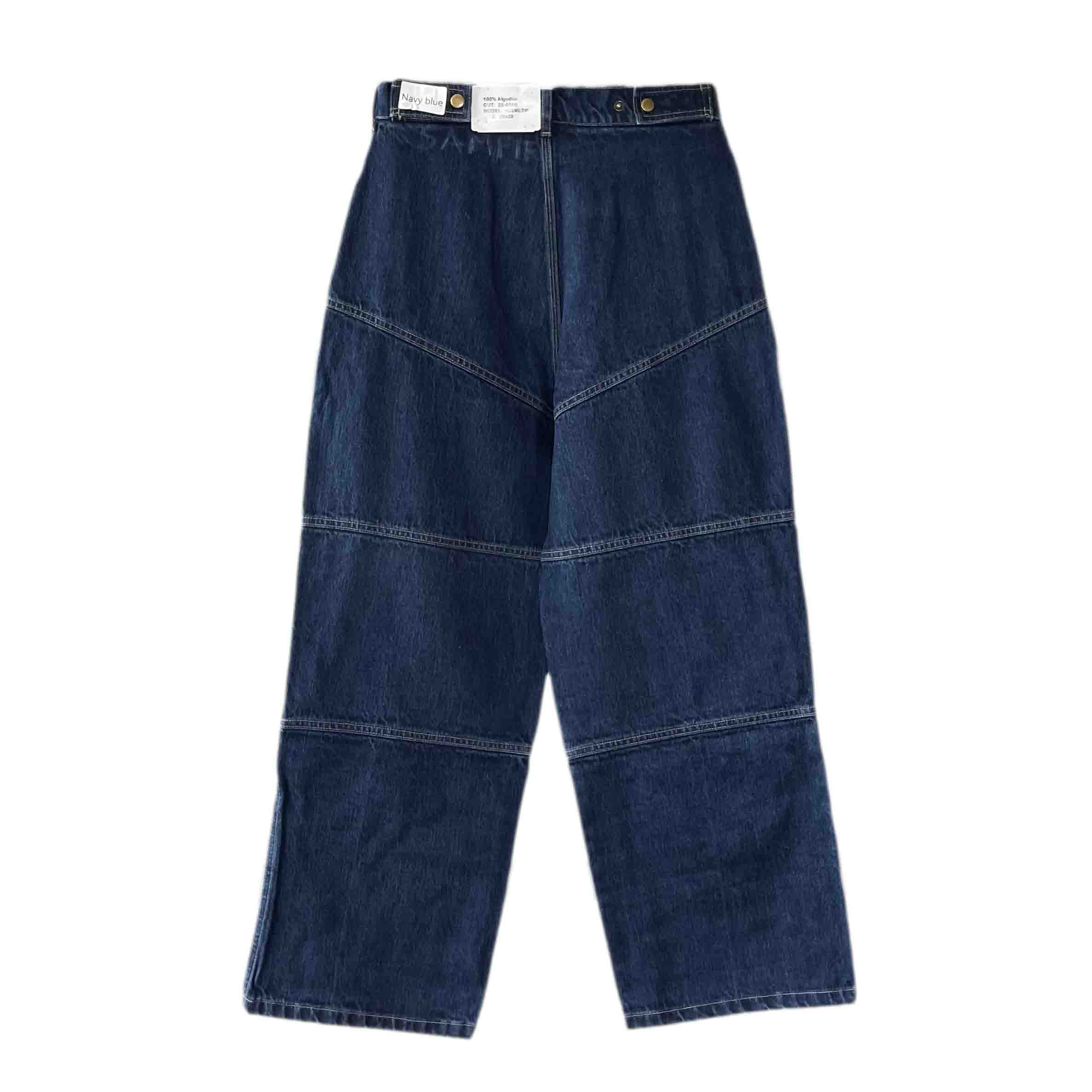 Waist: 29" x Inseam: 29" Navy Straight Carpenter Mule Ear Denim Pants