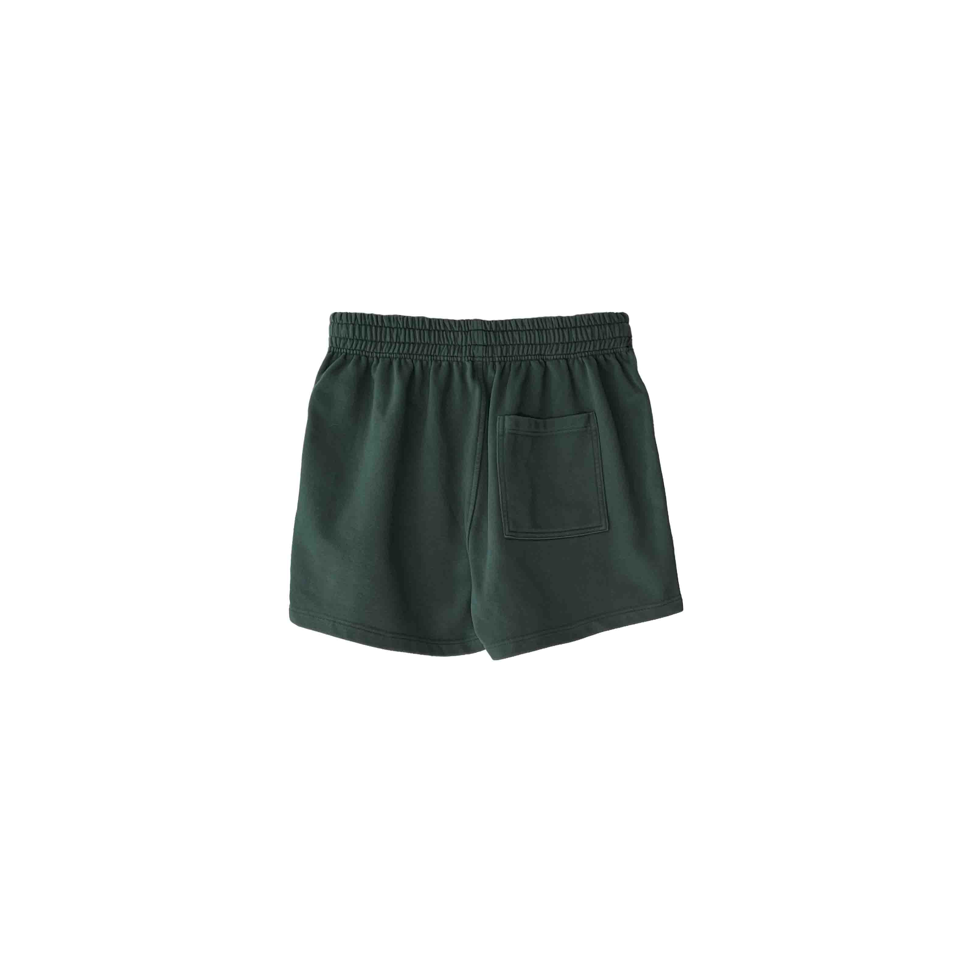 Dark Green Sweat Shorts