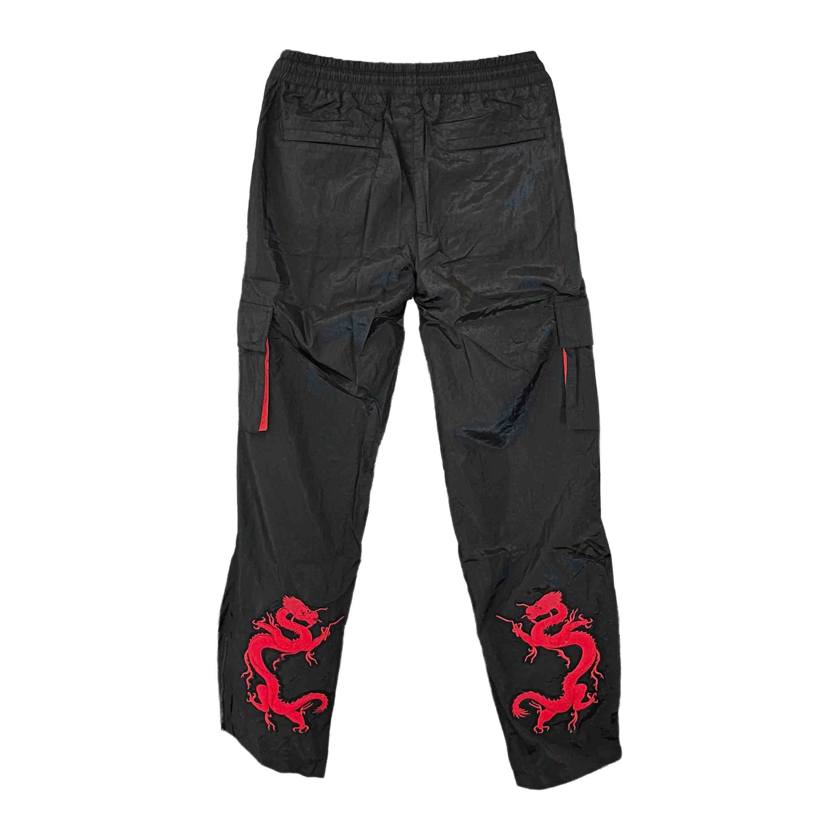 Waist: 30" x Inseam: 30" Mid Rise Nylon Track Pants-2