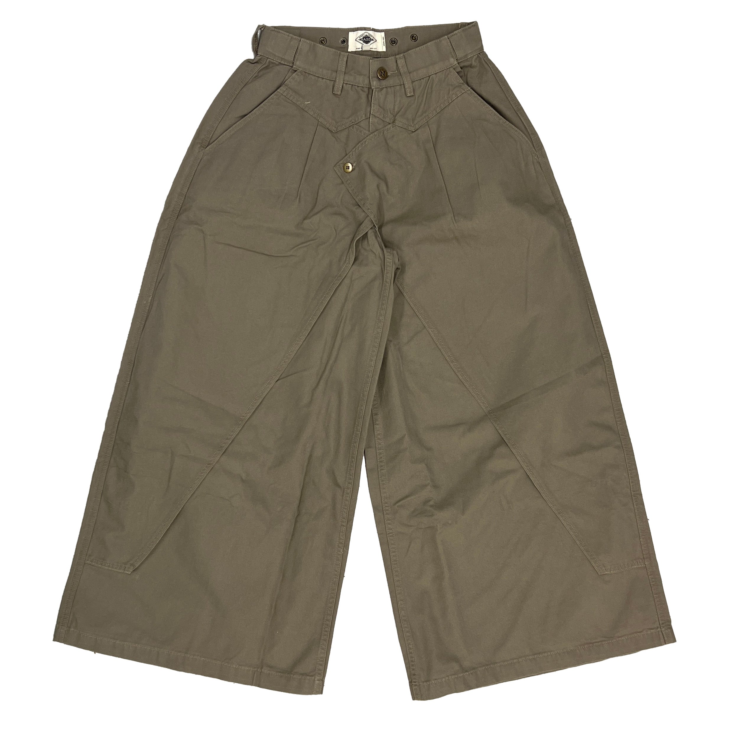 Unreleased Sample - W28 x L29 - 12.5” Rise - 48” Hip - 32” Thigh- Light Gray Cargo Culotte