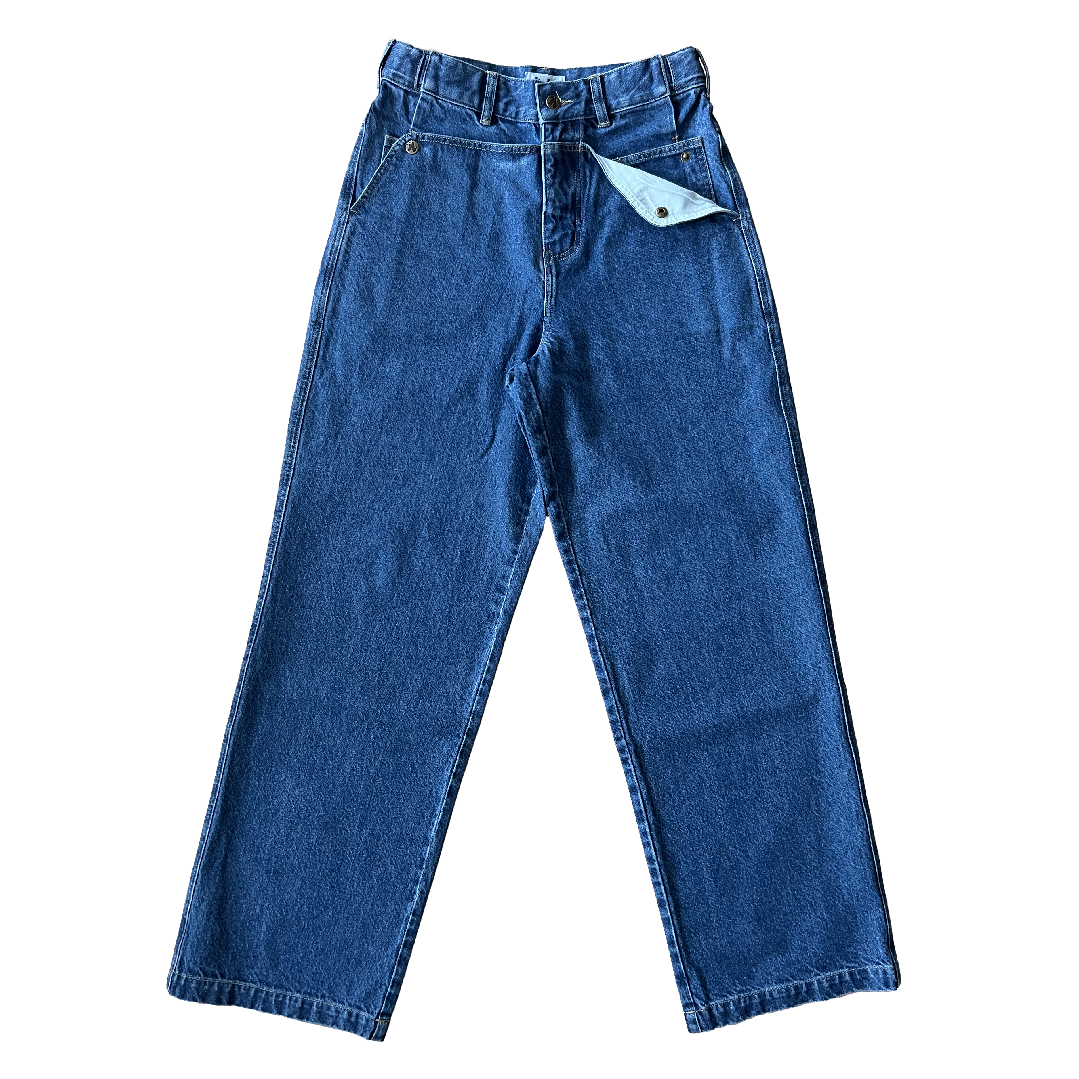 12 oz Navy Straight Mule Ear Denim Pants (old style)