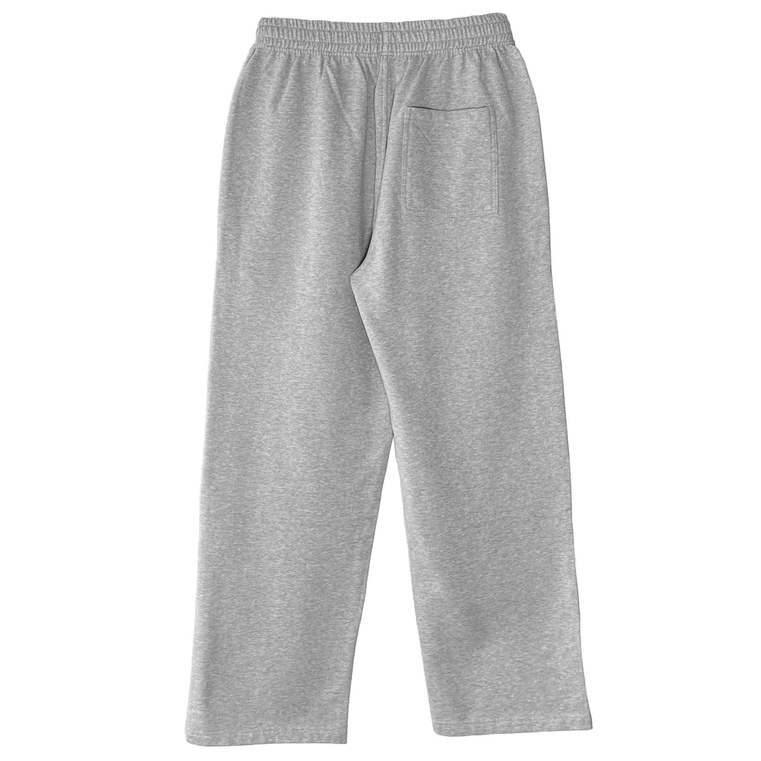 Gray Straight Sweat Pants