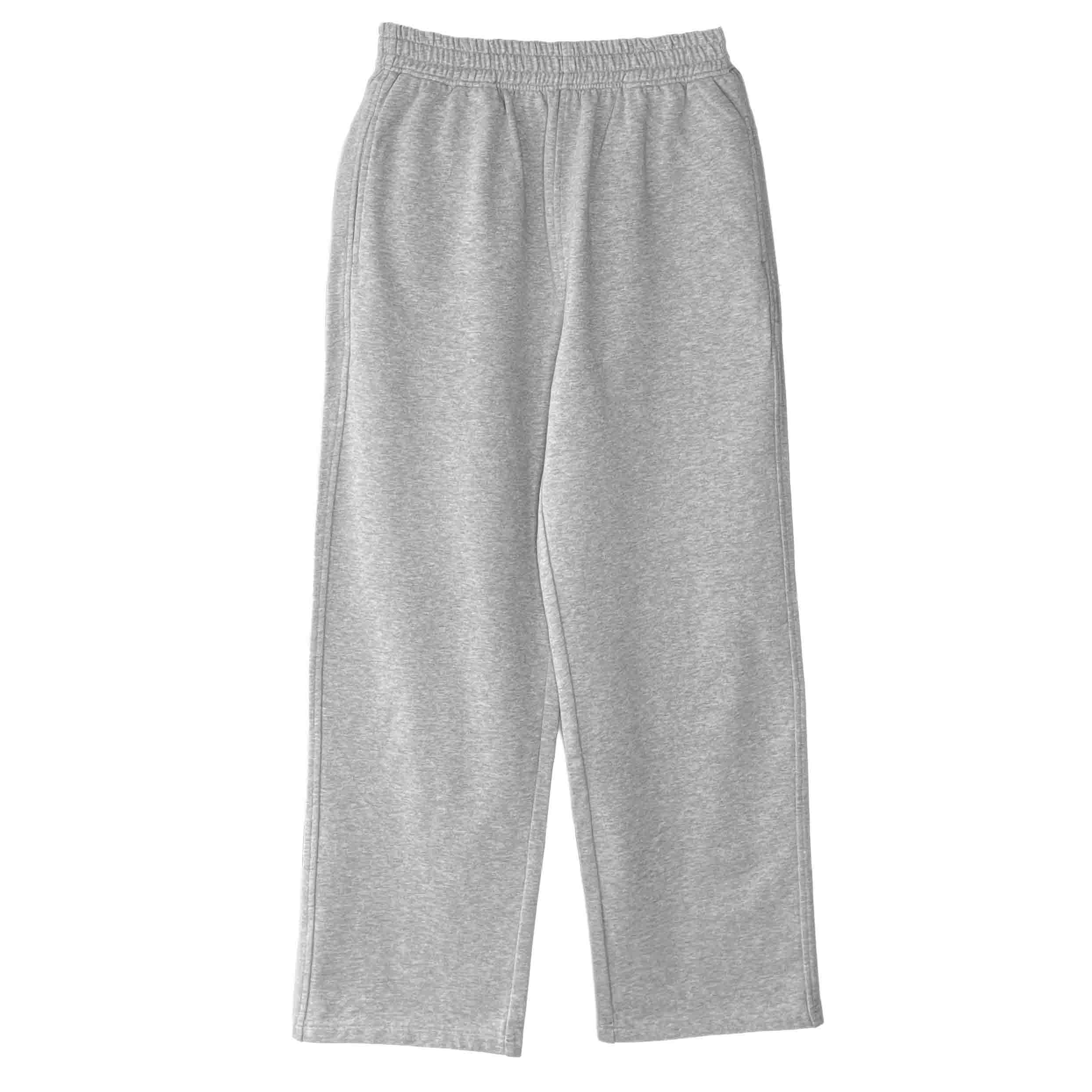 Gray Straight Sweat Pants