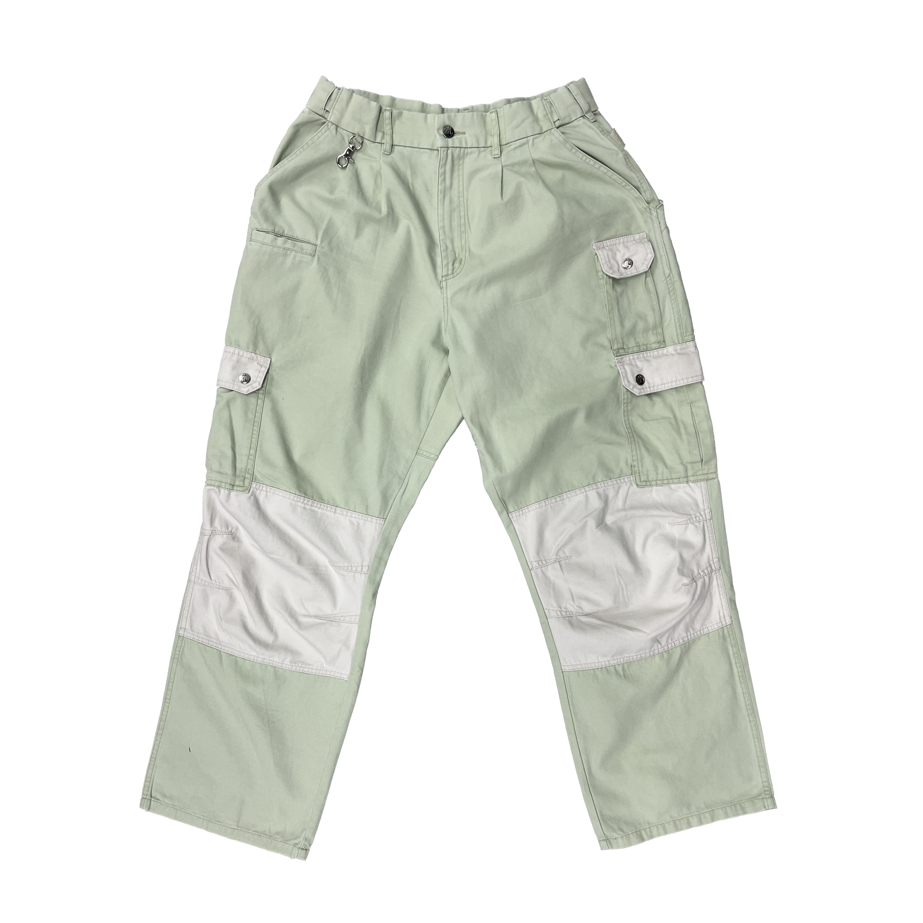 Sage Green/Off White 2-Tone Straight Uniform Cargo Pants (old style)