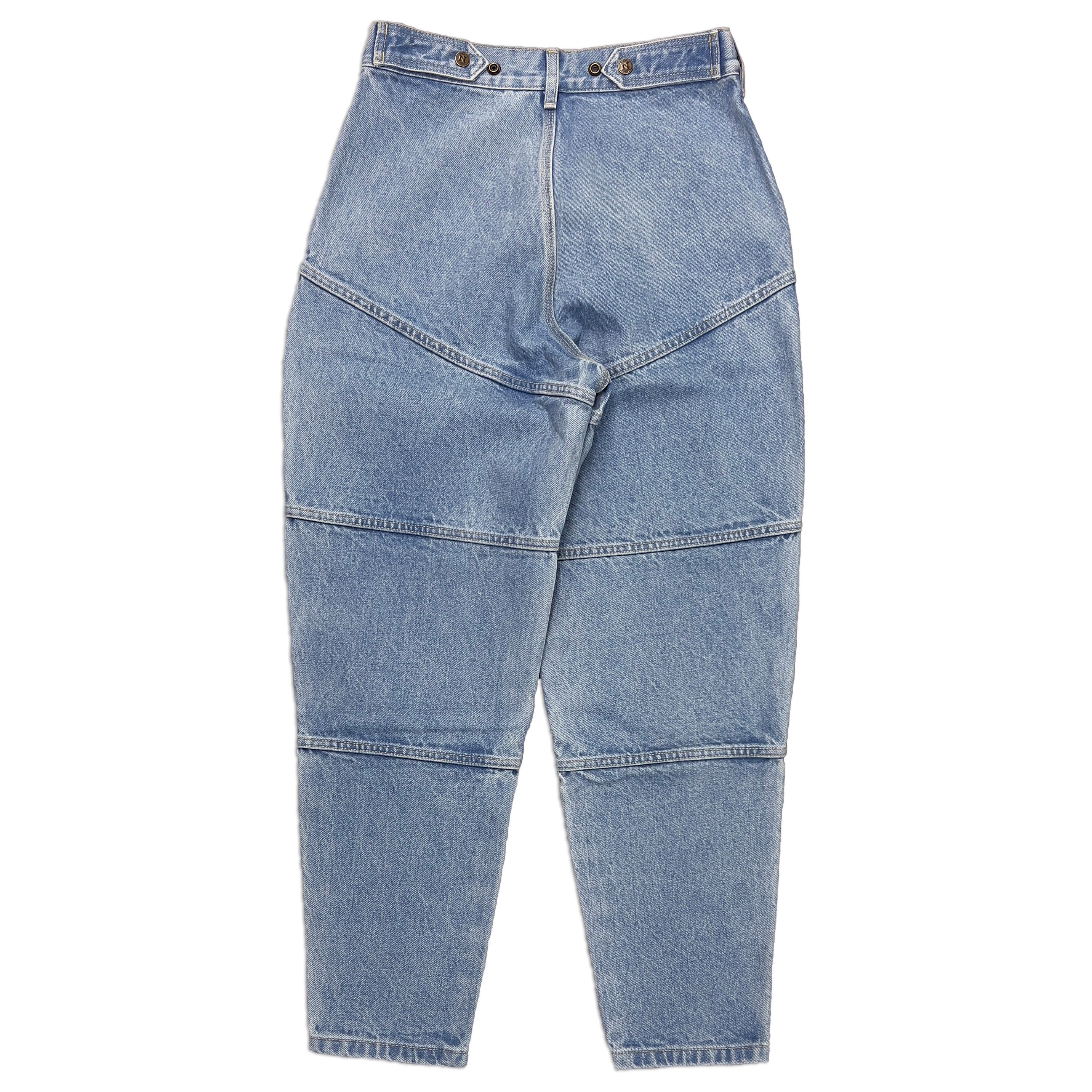 Light Blue Carpenter Tapered Mule Ear Denim Pants
