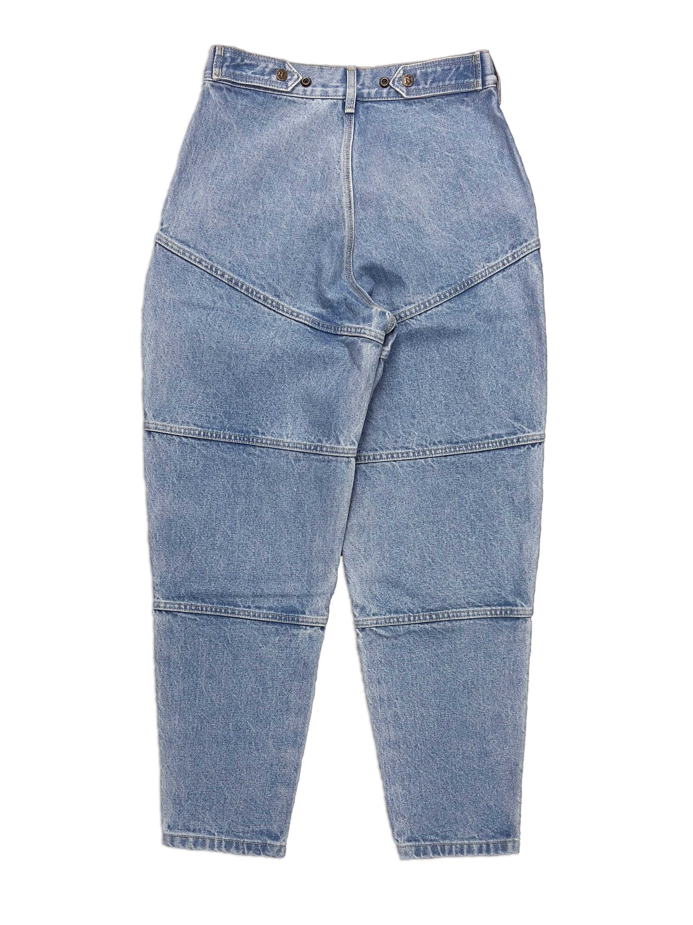 14 oz Light Blue Tapered Carpenter Mule Ear Denim Pants