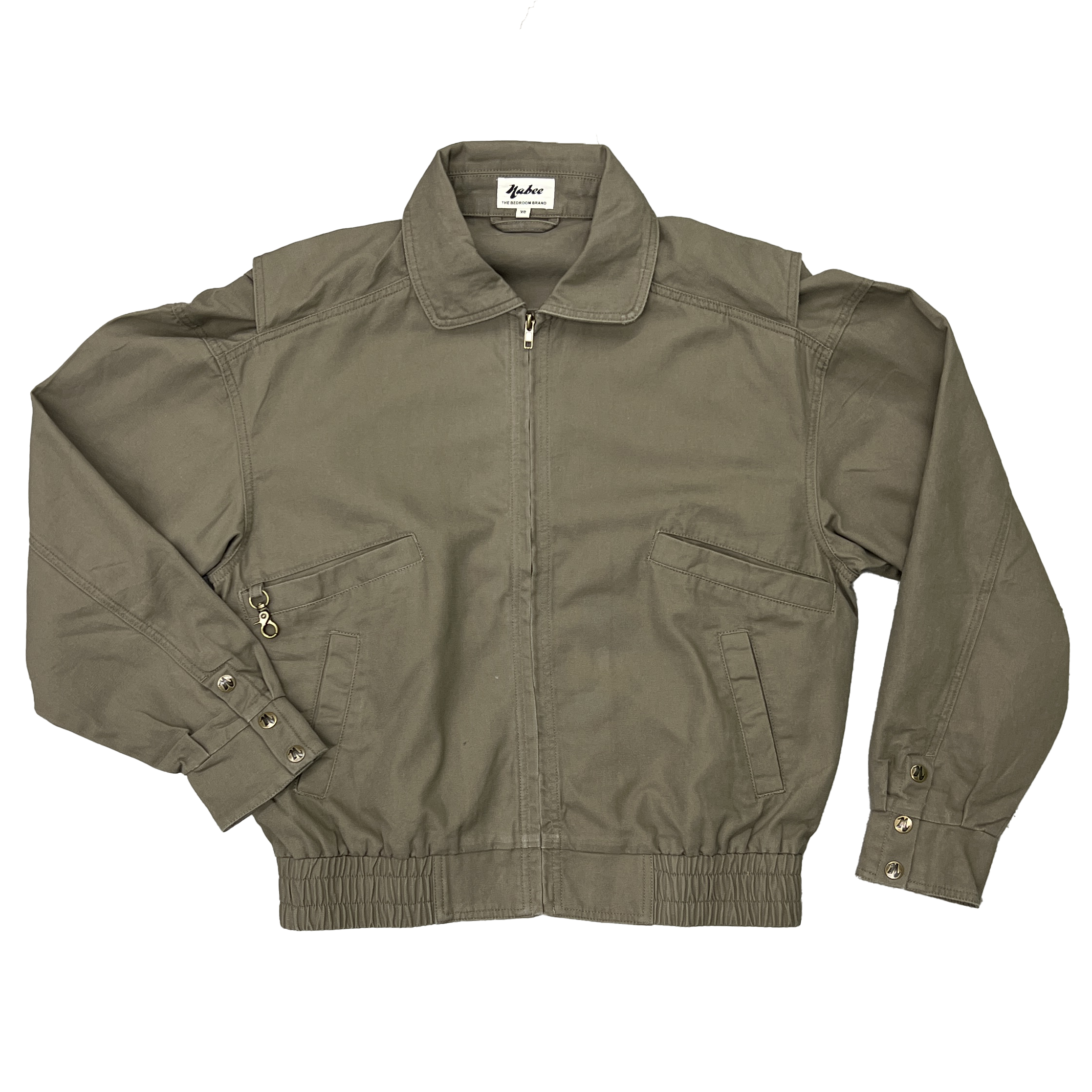 Light Gray Uniform Cargo Jacket