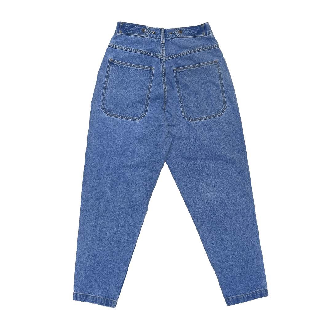 Tapered Mule Ear Denim Pants