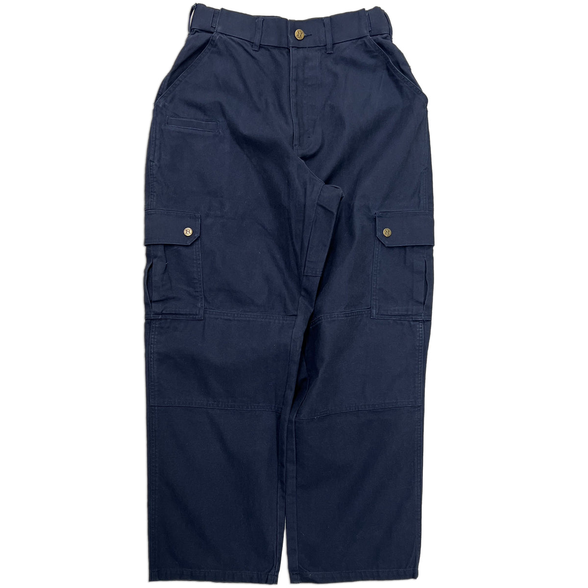 Navy Straight Uniform Cargo Pants