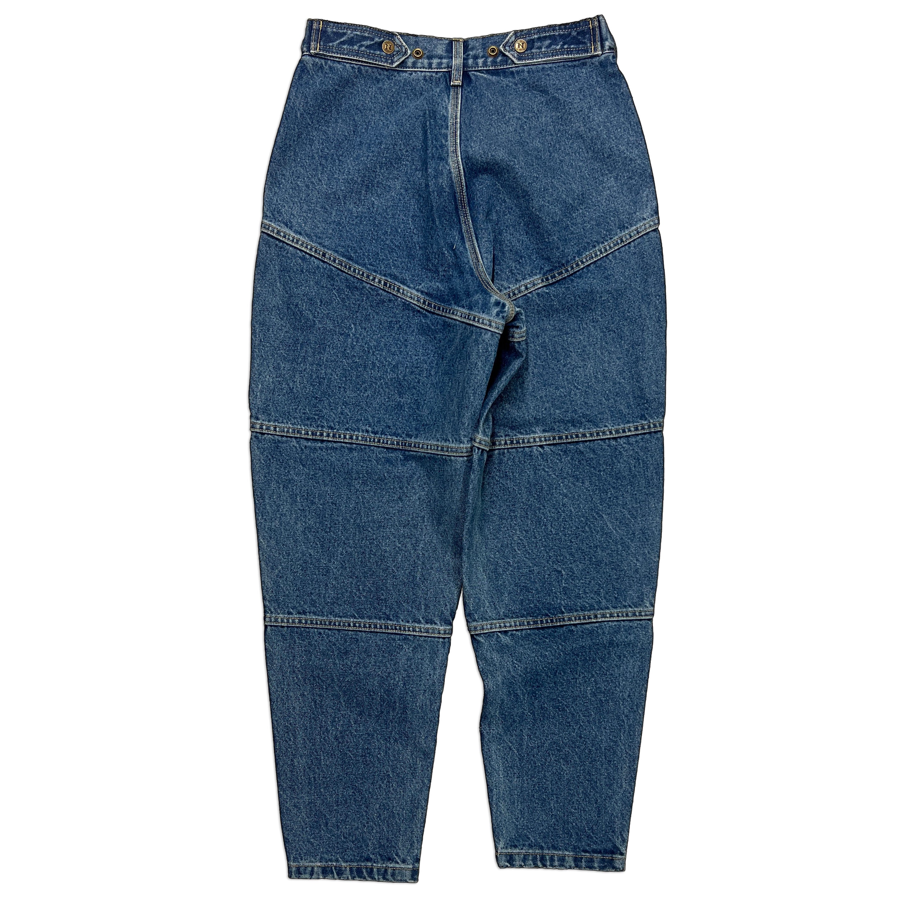 Navy Carpenter Tapered Mule Ear Denim Pants