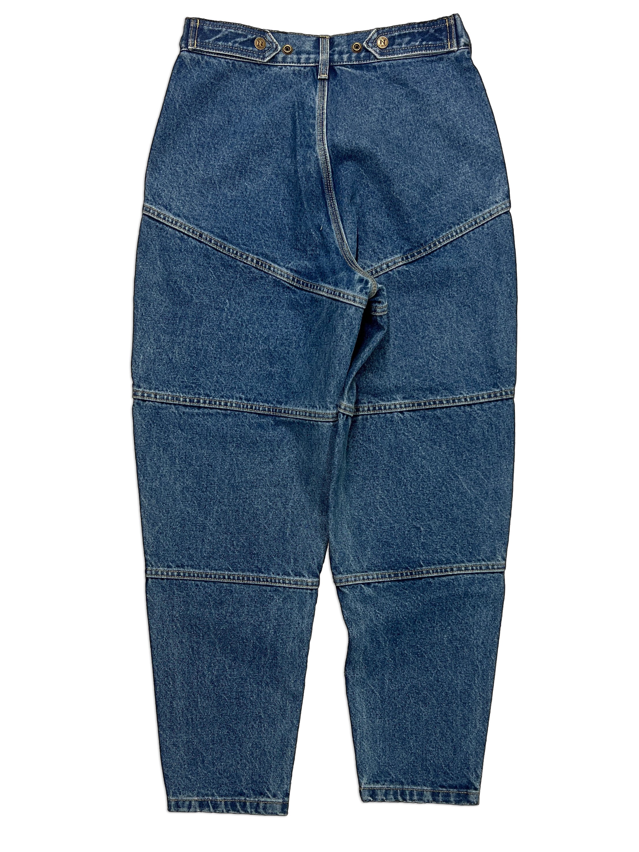 Navy Carpenter Tapered Mule Ear Denim Pants