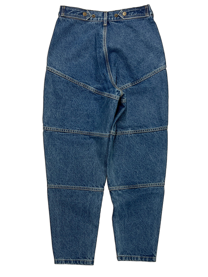 Navy Carpenter Tapered Mule Ear Denim Pants