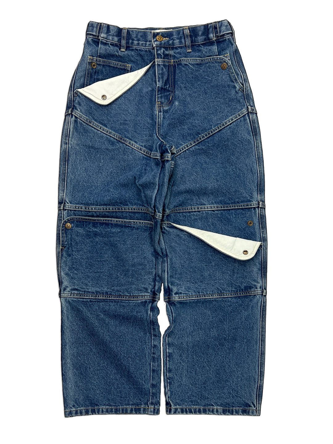 Carpenter Straight Mule Ear Denim Pants