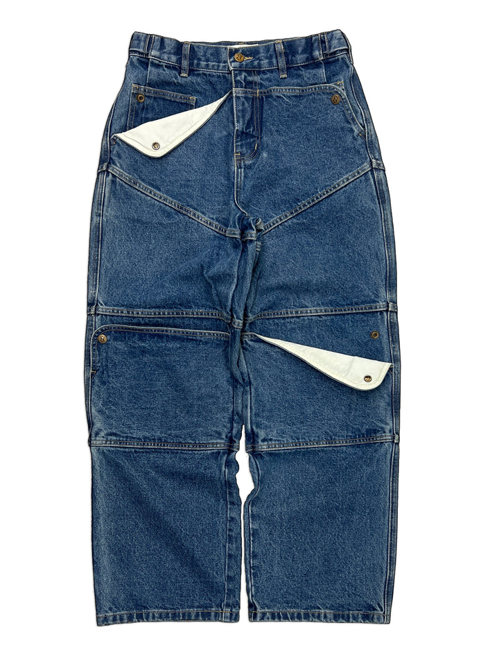 Carpenter Straight Mule Ear Denim Pants