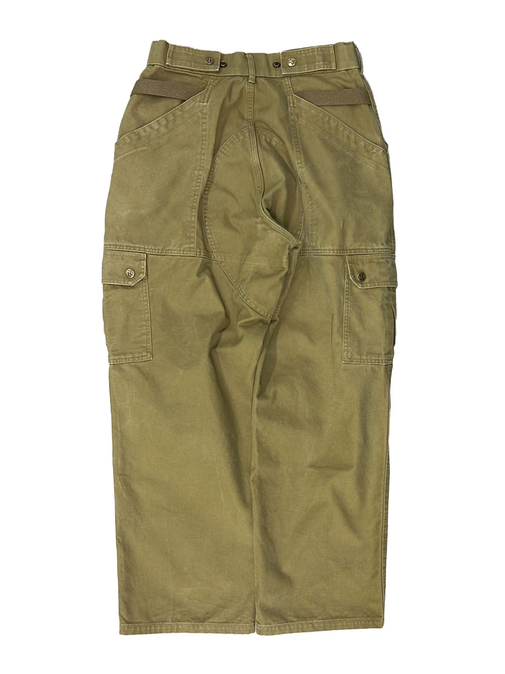 Olive Straight Uniform Cargo Pants