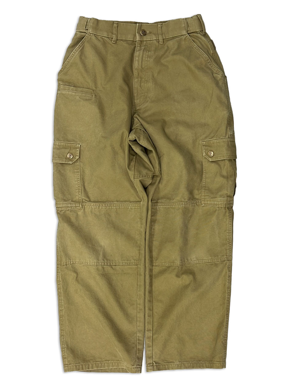 Olive Straight Uniform Cargo Pants
