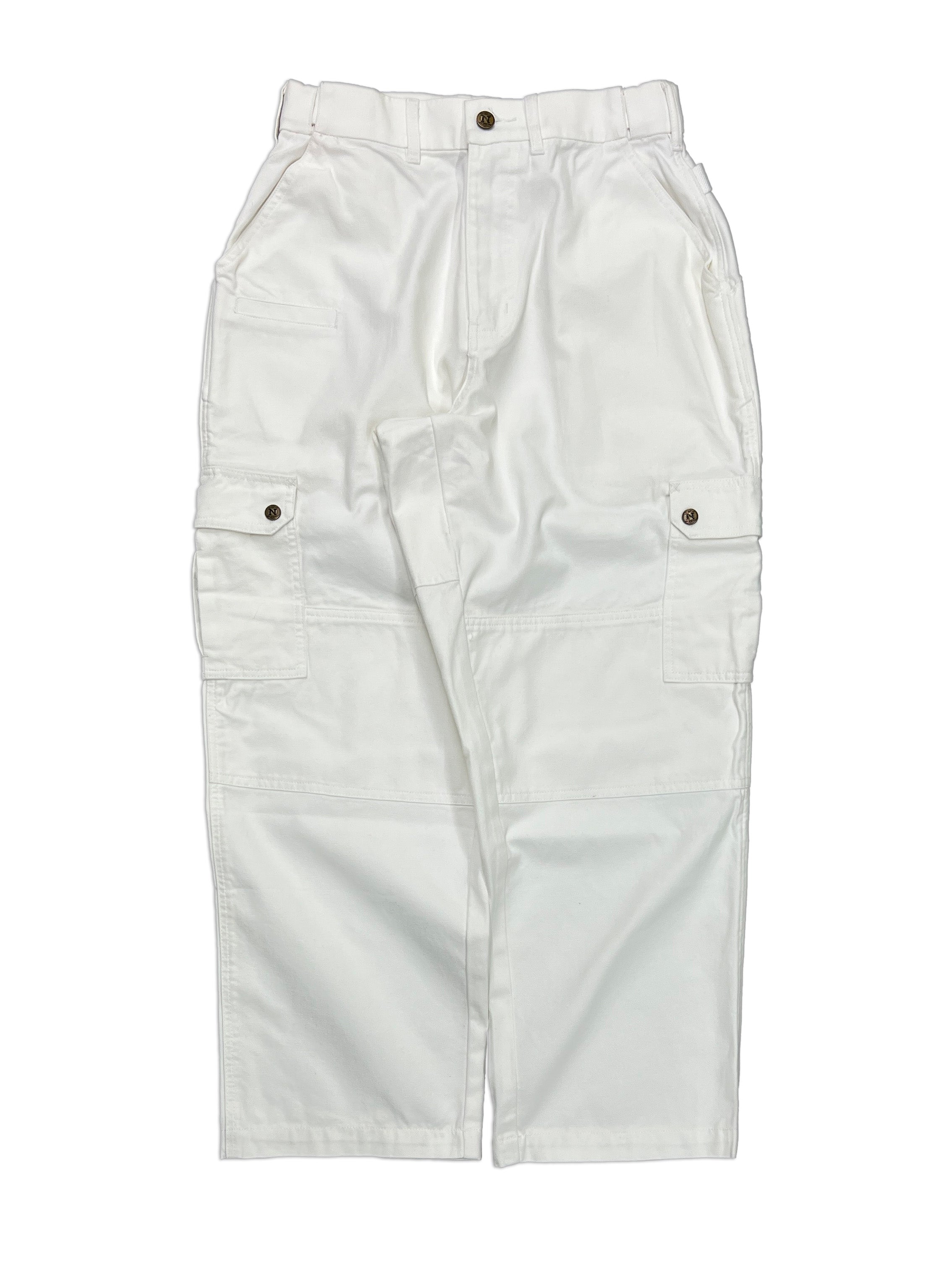 Painter's White Straight Uniform Cargo Pants