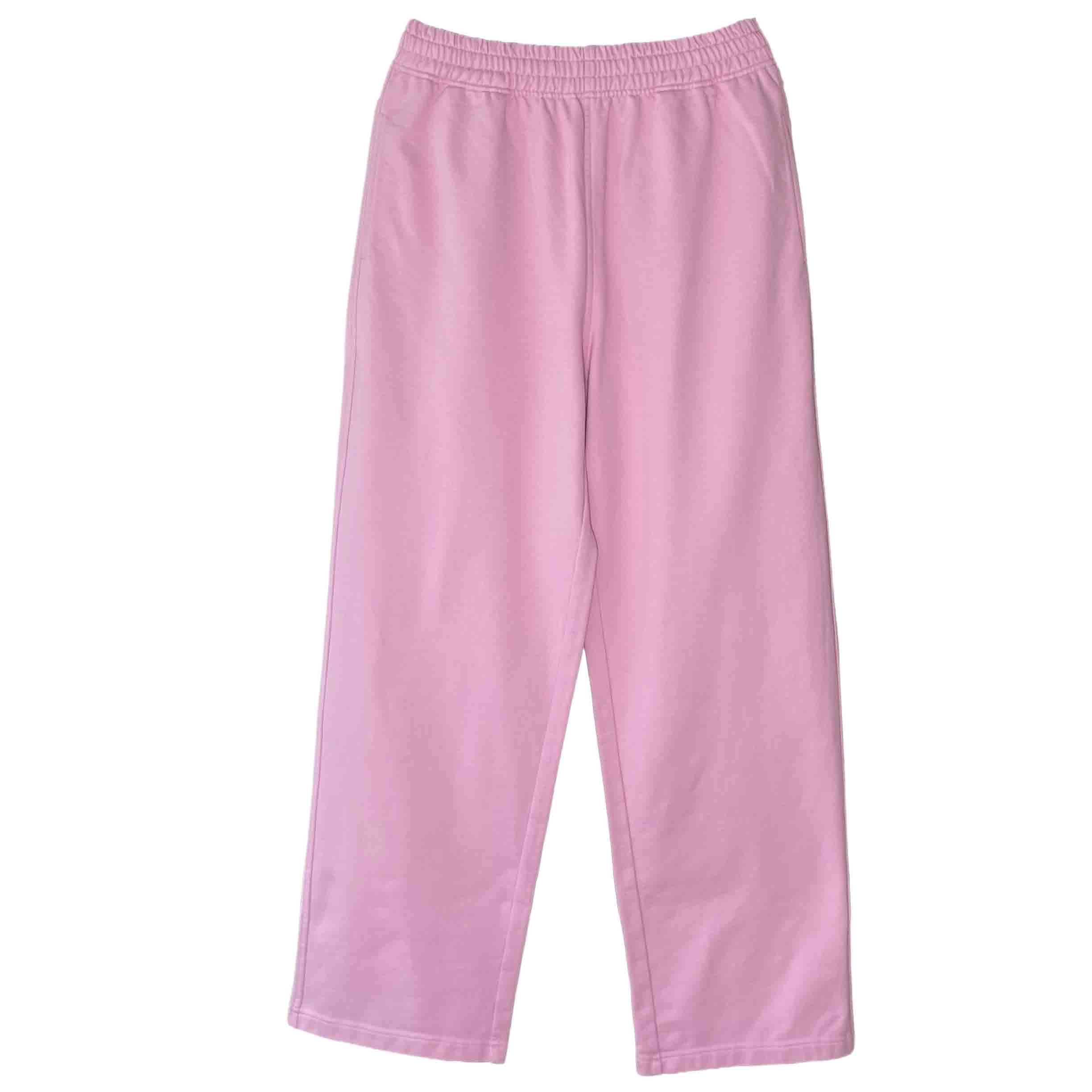 Pink Straight Sweat Pants