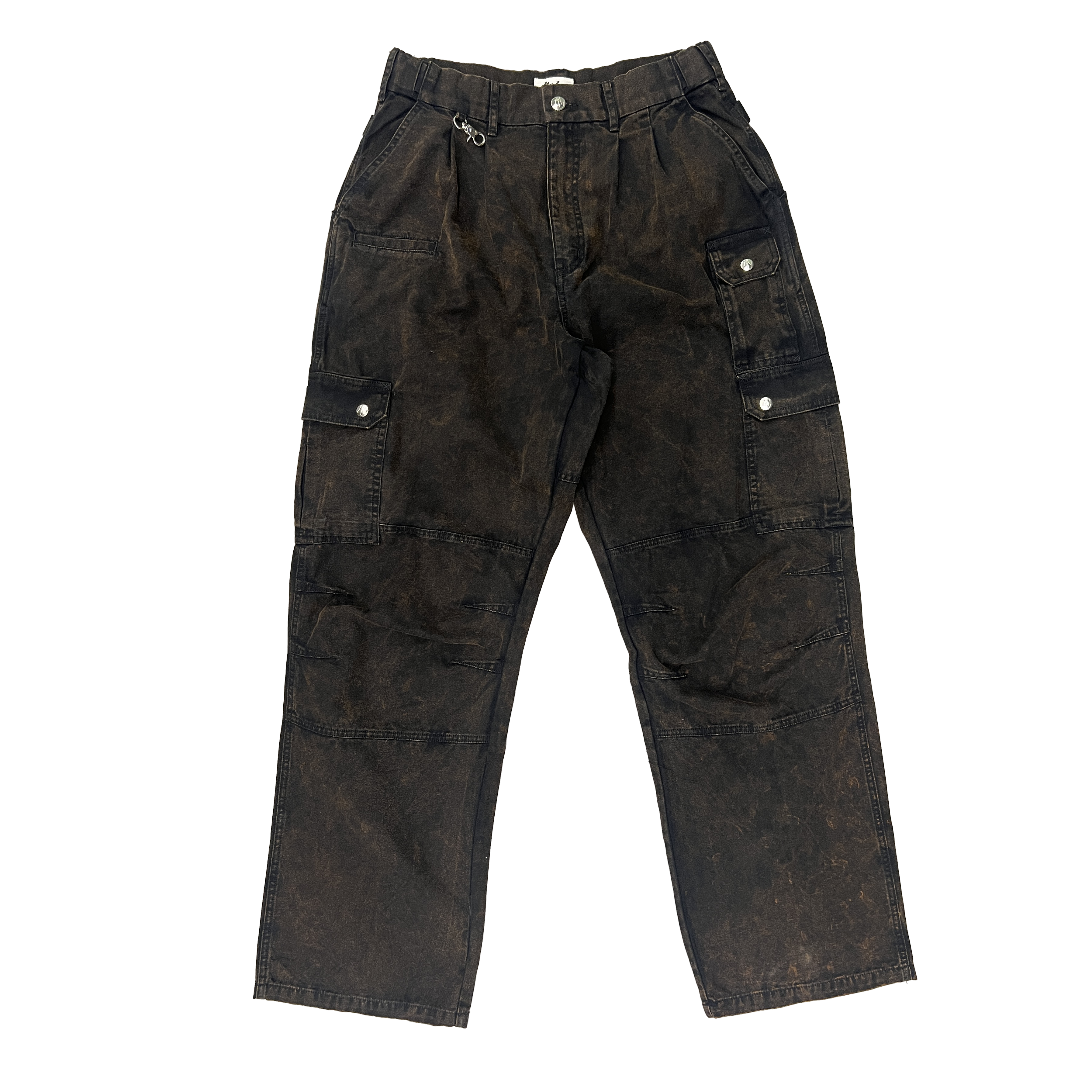 Rusty Black Straight Uniform Cargo Pants (old style)