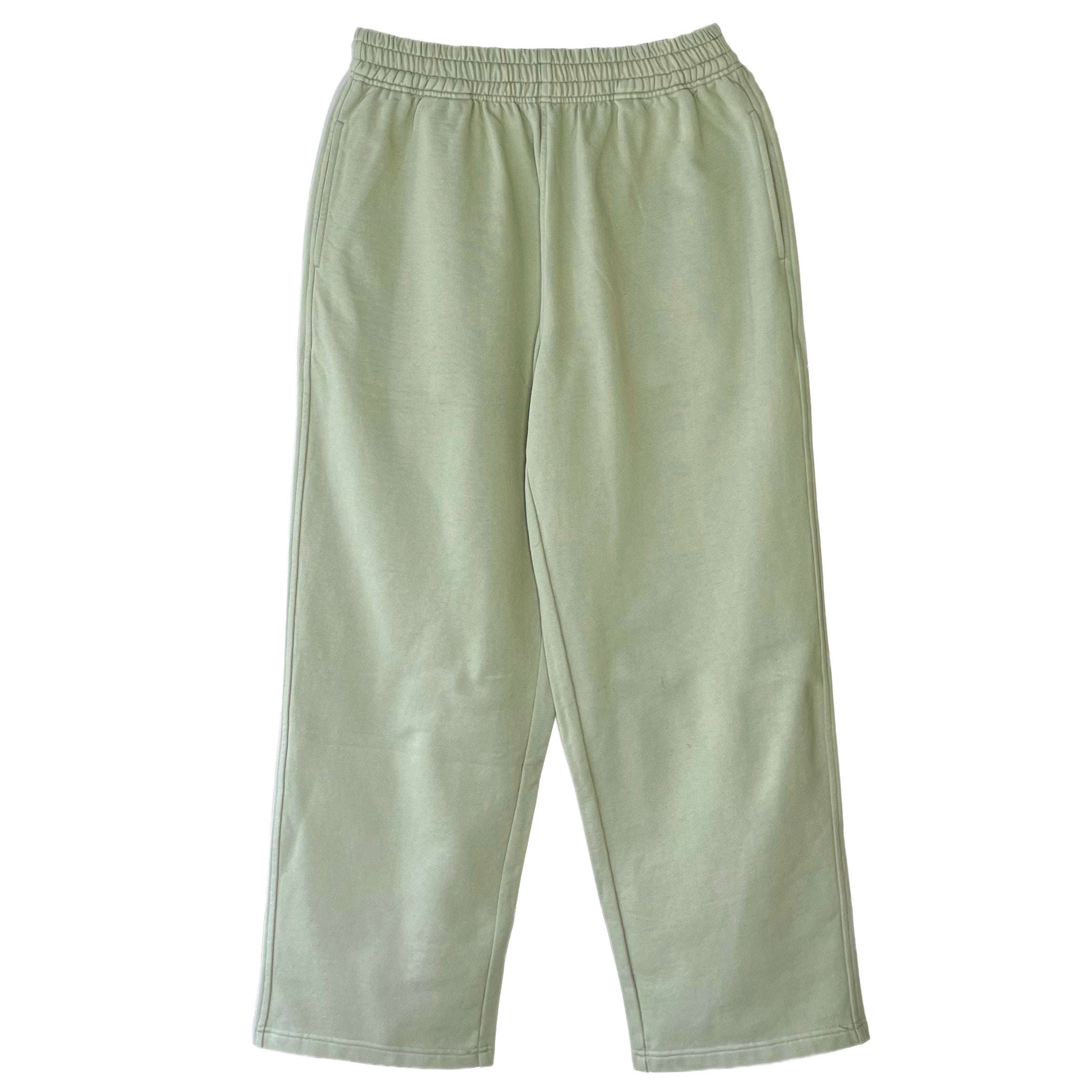 Sage Green Straight Sweat Pants