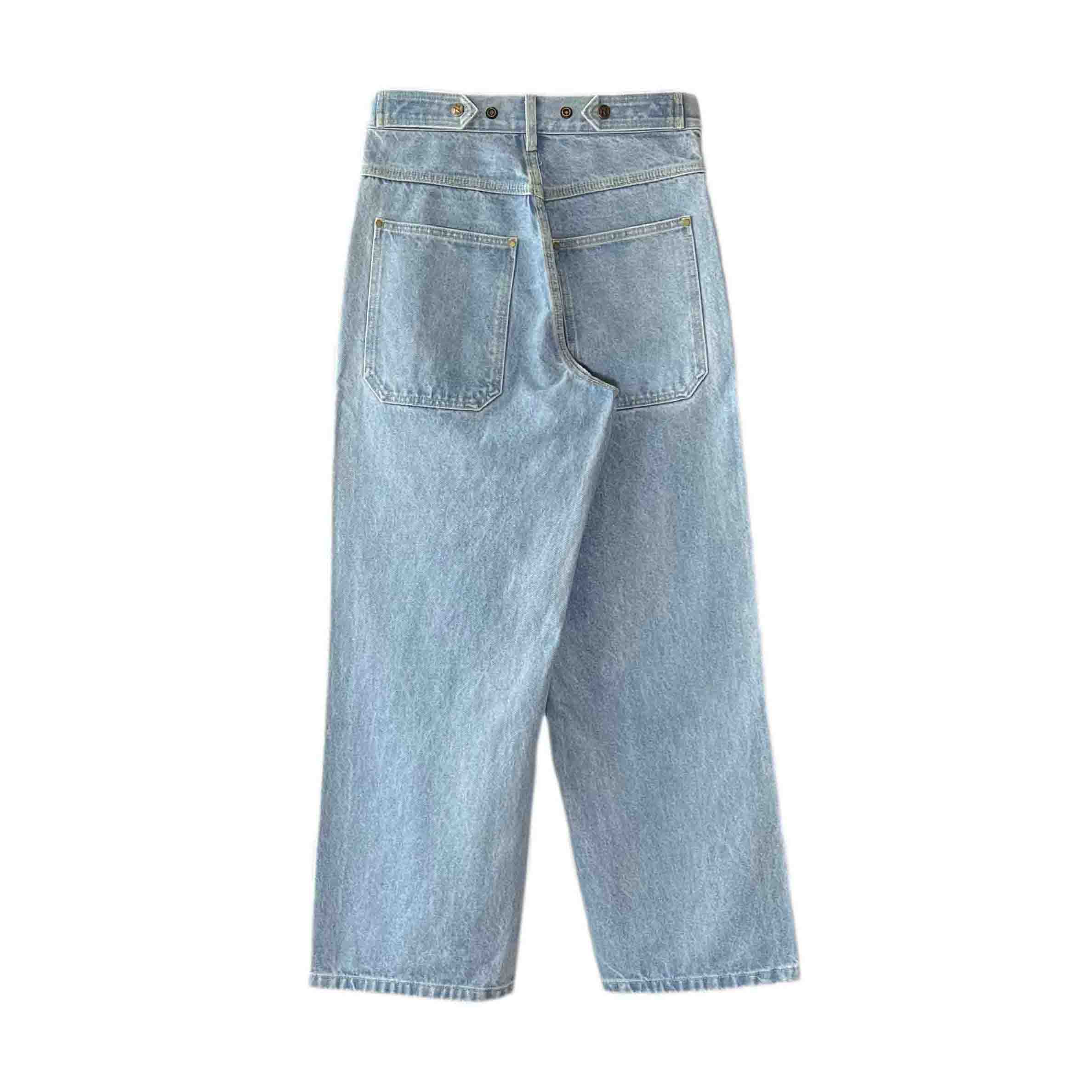 Waist: 29" x Inseam: 29" Light Blue Straight Standard Issue Denim Pants-2