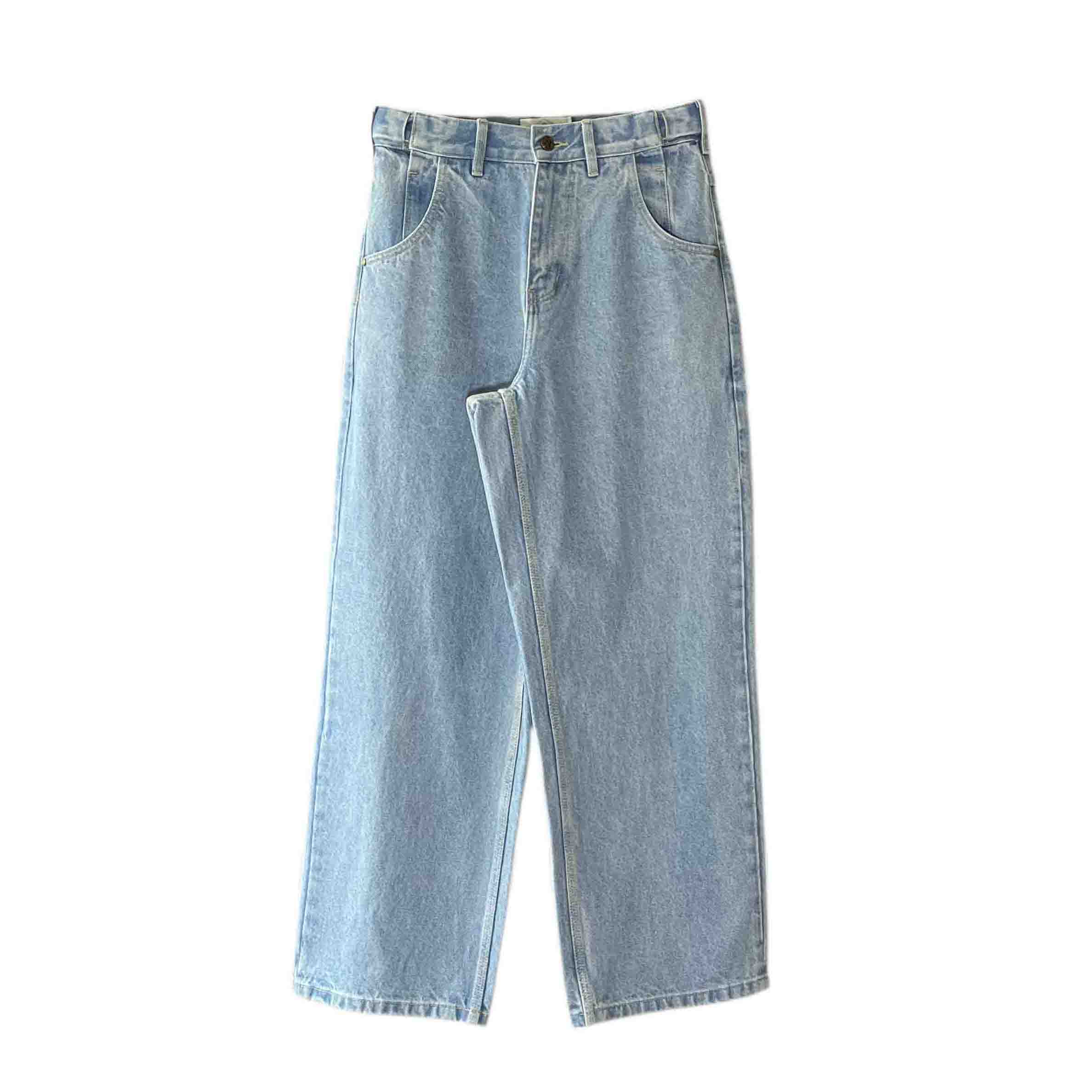 Waist: 29" x Inseam: 29" Light Blue Straight Standard Issue Denim Pants-1