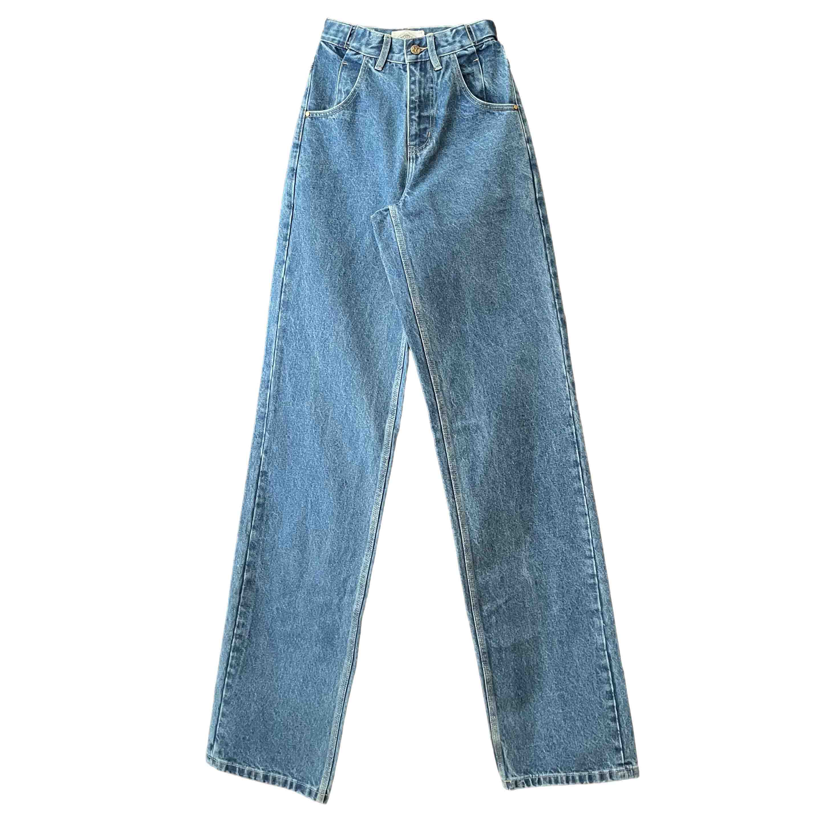 Waist: 24" x Inseam: 40" Navy Straight Standard Issue Denim Pants-1