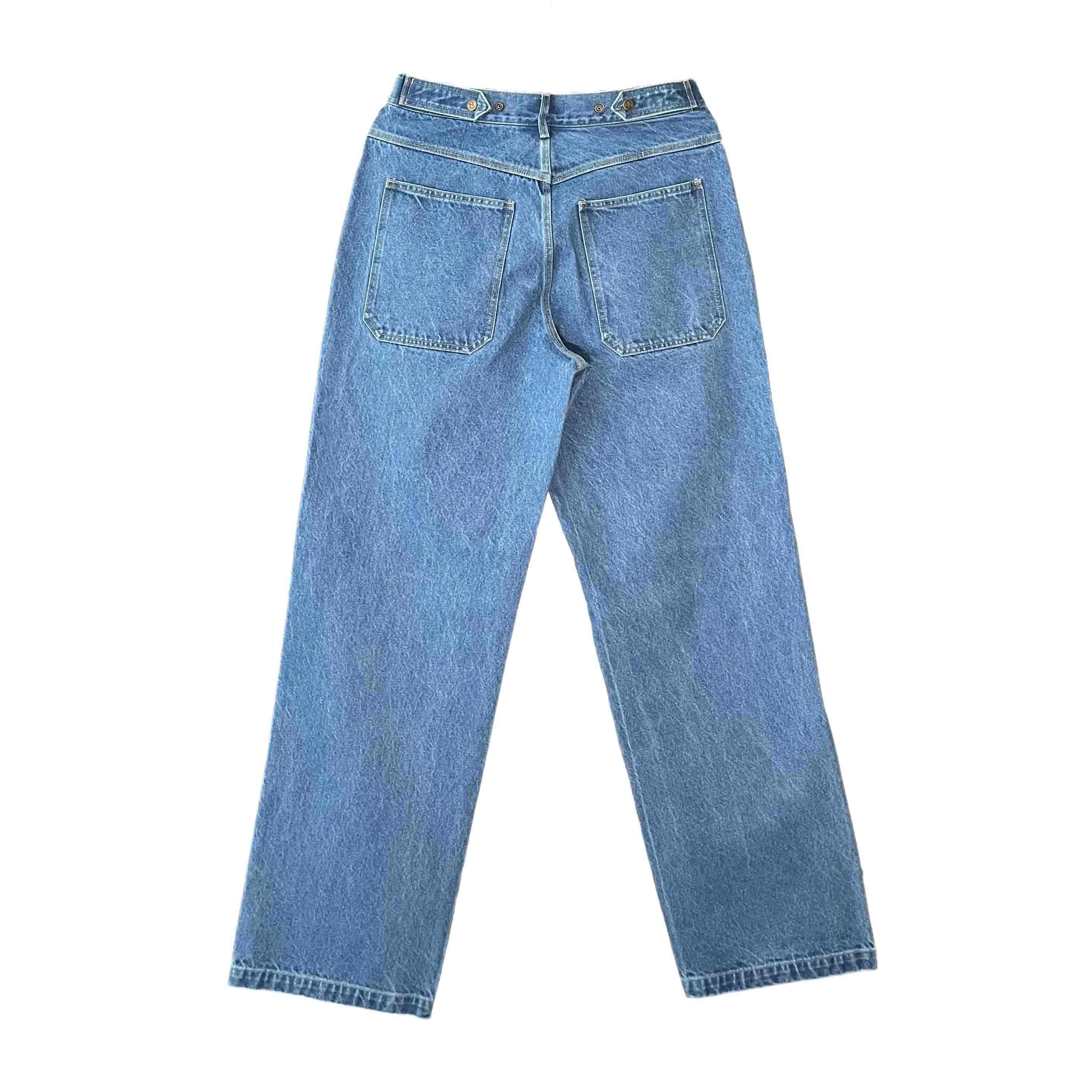 Waist: 34" x Inseam: 36" Navy Straight Standard Issue Denim Pants-2
